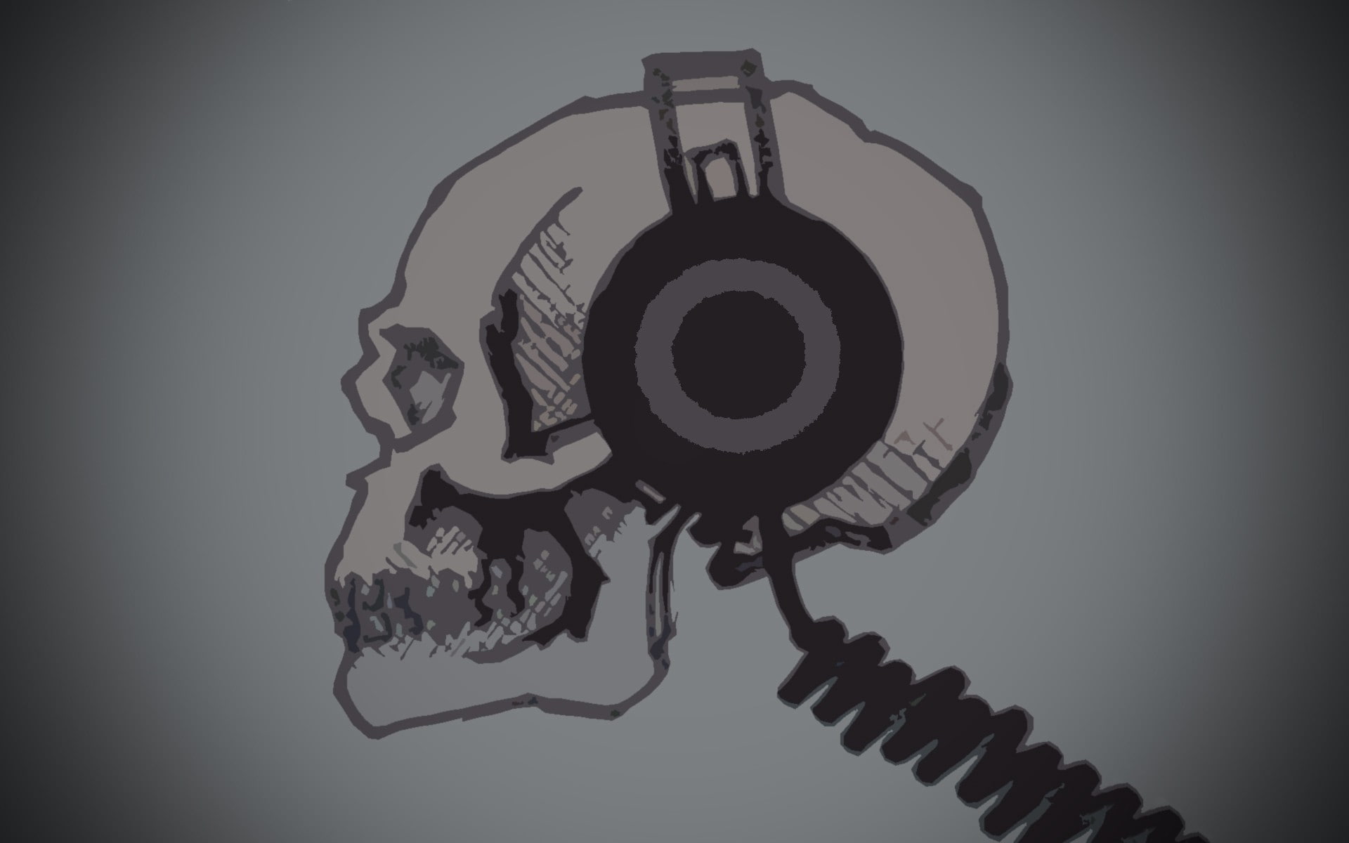 1080P, headphones, skull, HD Wallpaper