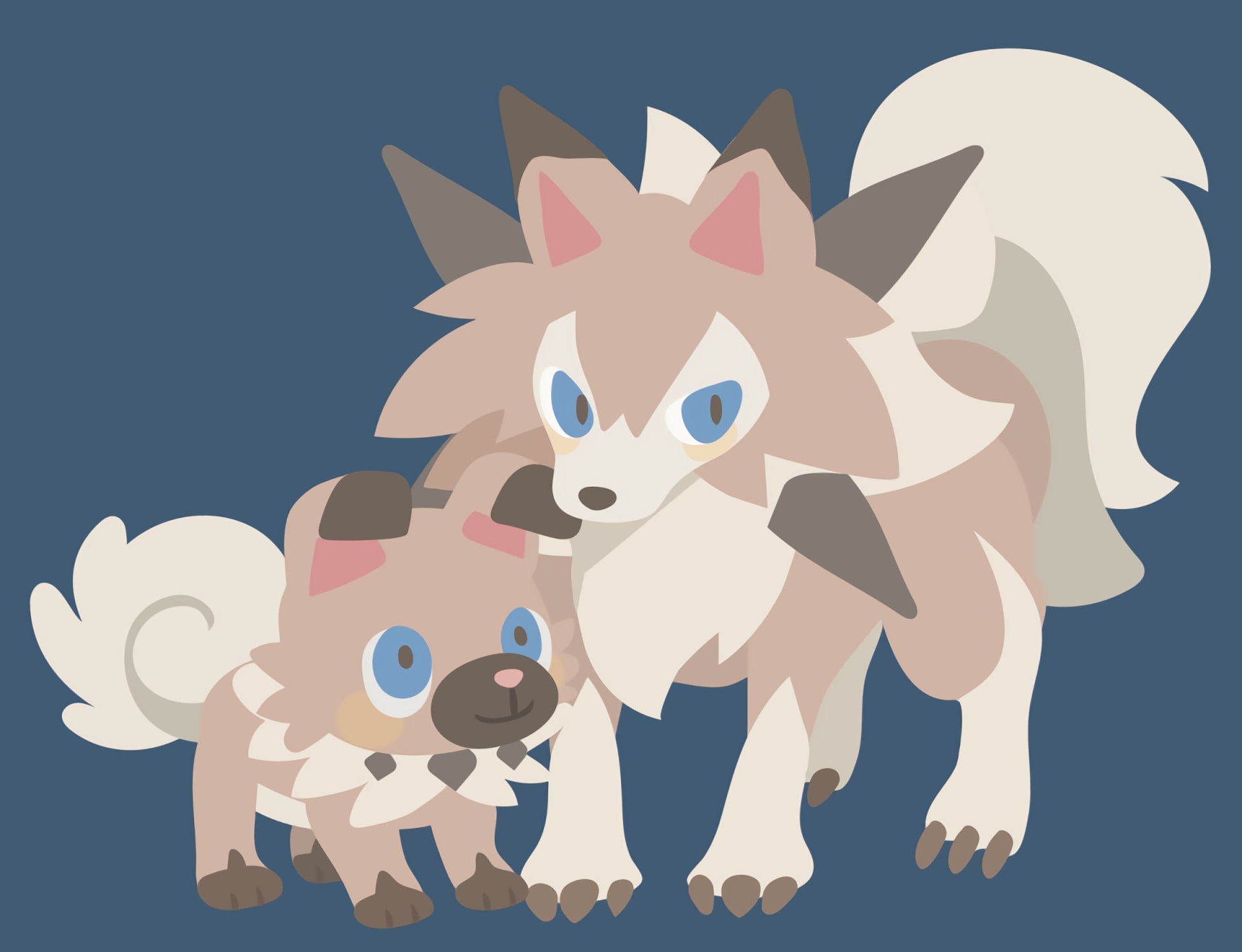 Pokémon, Pokémon Sun And Moon, Lycanroc (Pokemon), Rockruff (Pokémon), 1080P, Pokémon: Sun and Moon, HD Wallpaper