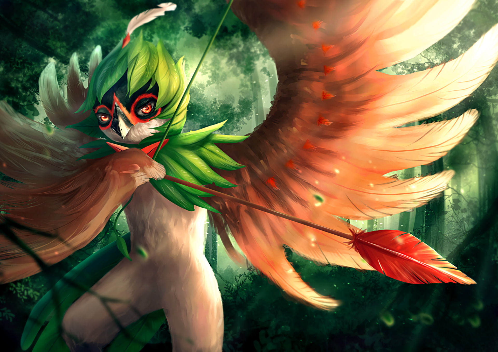 1080P, Decidueye (Pokémon), Pokémon, Pokémon: Sun and Moon, Pokémon Sun And Moon, HD Wallpaper