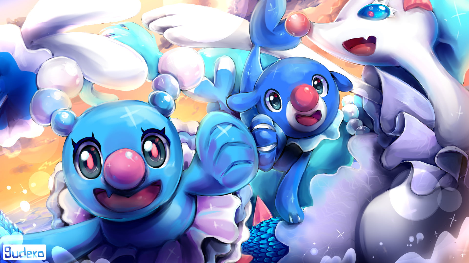 1080P, Popplio (Pokémon), choice, toy, close-up, large group of objects, human representation, arrangement, variation, Pokémon Sun And Moon, still life, HD Wallpaper