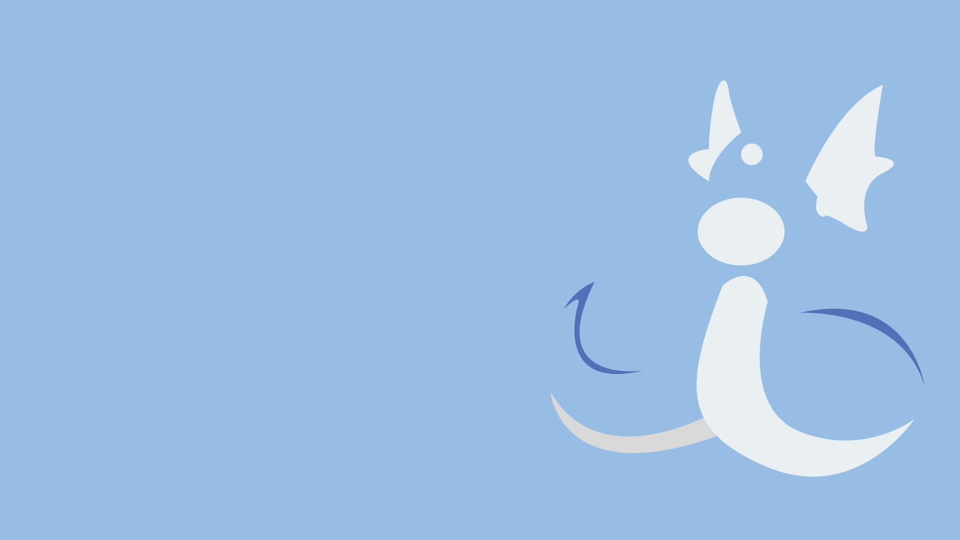 Dratini (Pokémon), Minimalist, Pokémon, 1080P, HD Wallpaper