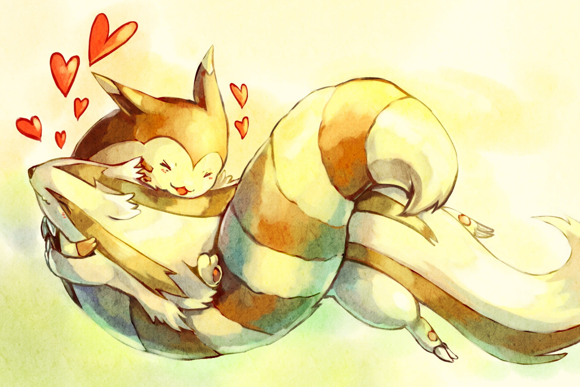 no people, close-up, 1080P, representation, fashion, animal, flower, Furret (Pokémon), Pokémon, craft, creativity, still life, table, white background, HD Wallpaper