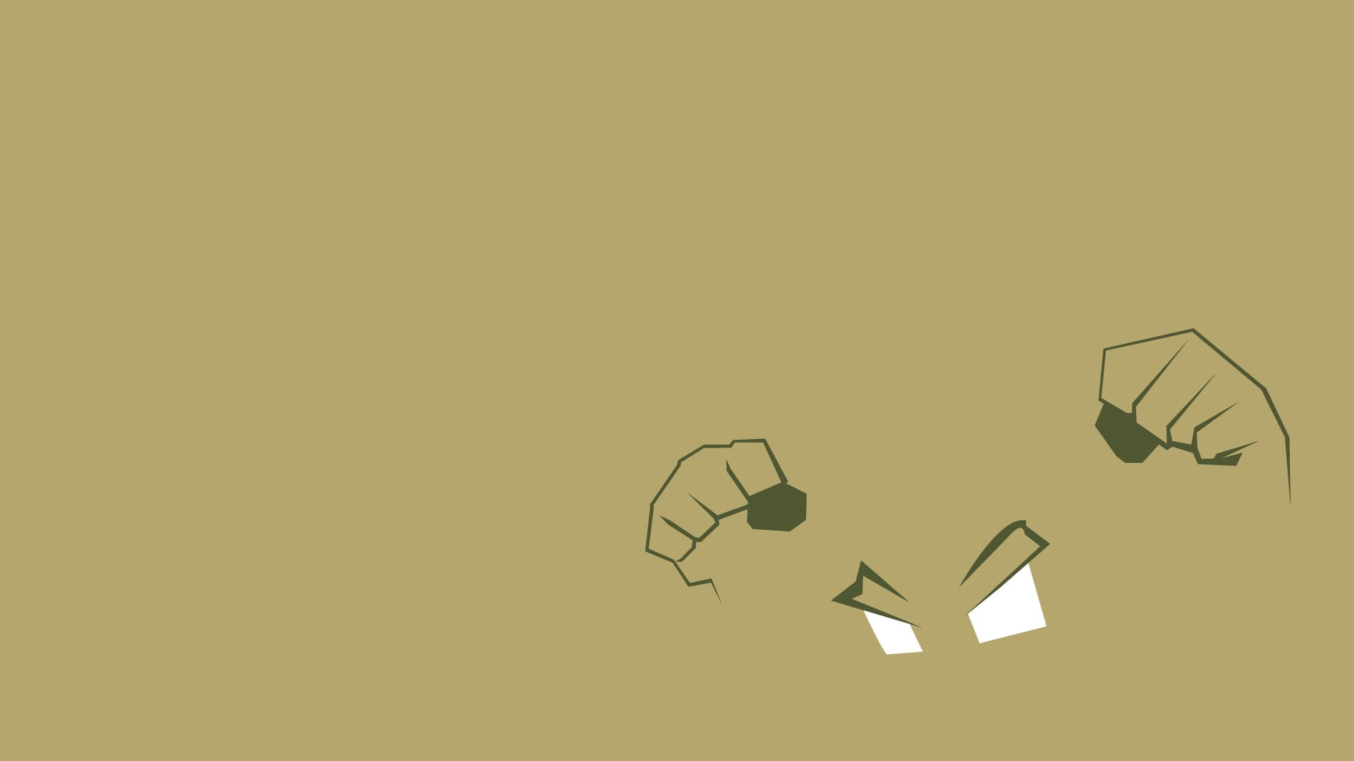 Minimalist, 1080P, Geodude (Pokemon), Pokémon, HD Wallpaper