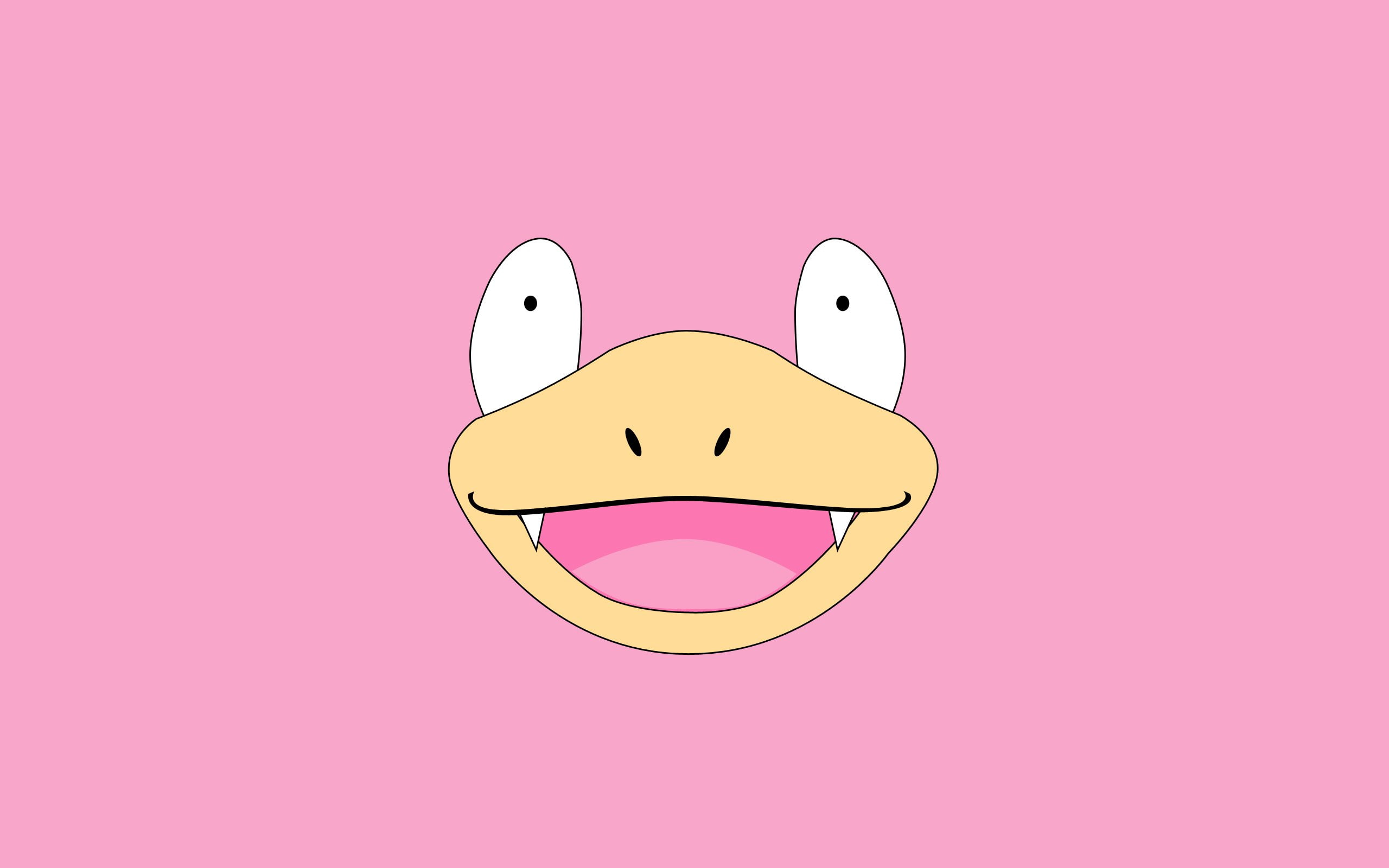 background, pokemon, simple, 2K, slowpoke, HD Wallpaper