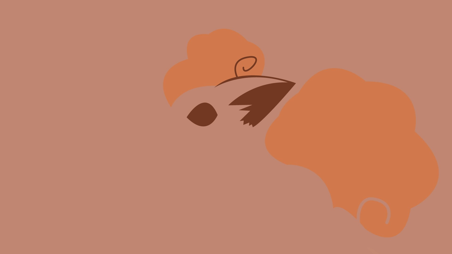 Pokémon, 1080P, Minimalist, Vulpix (Pokémon), HD Wallpaper