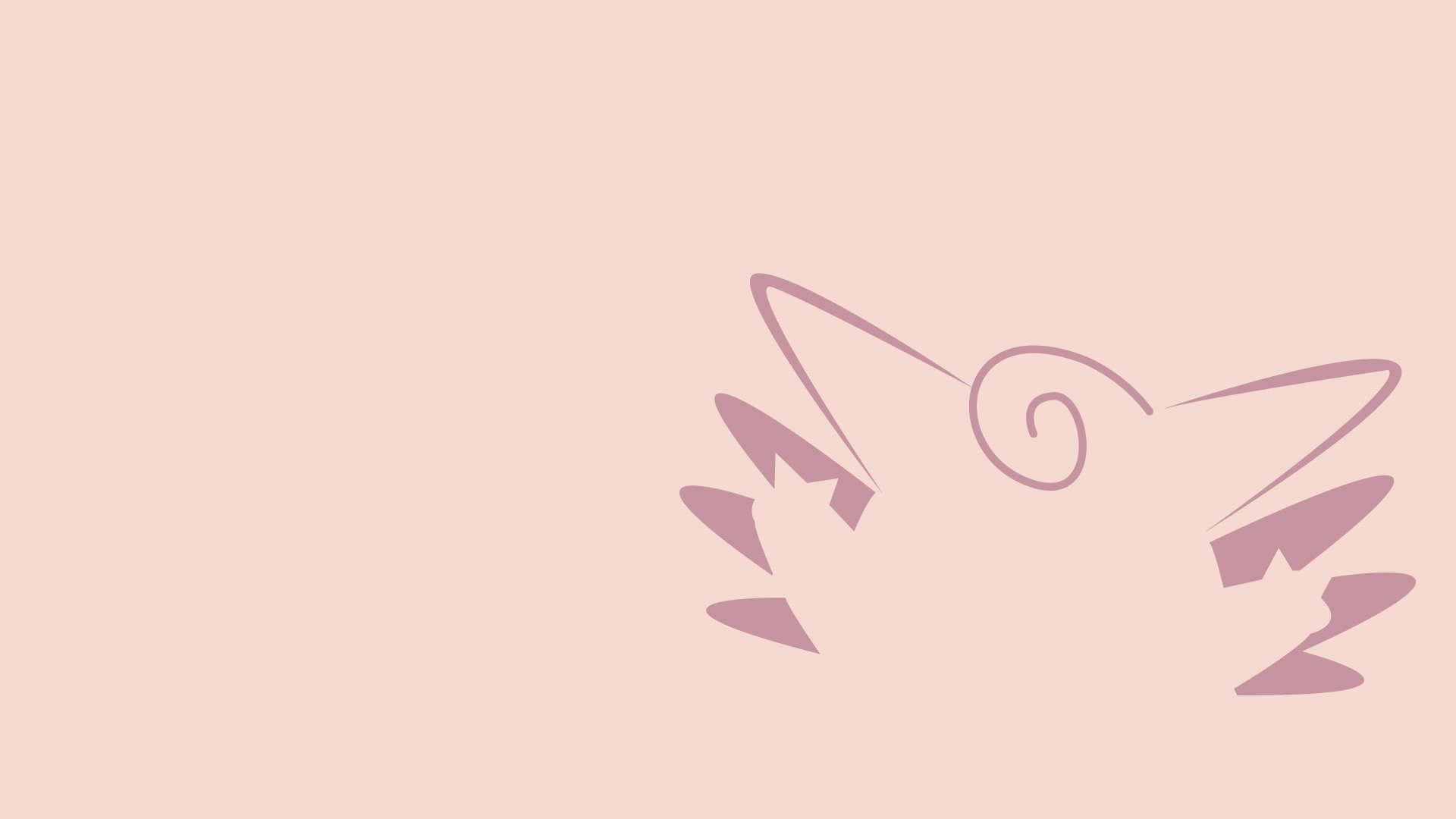 Pokémon, Clefable (Pokémon), Minimalist, 1080P, HD Wallpaper