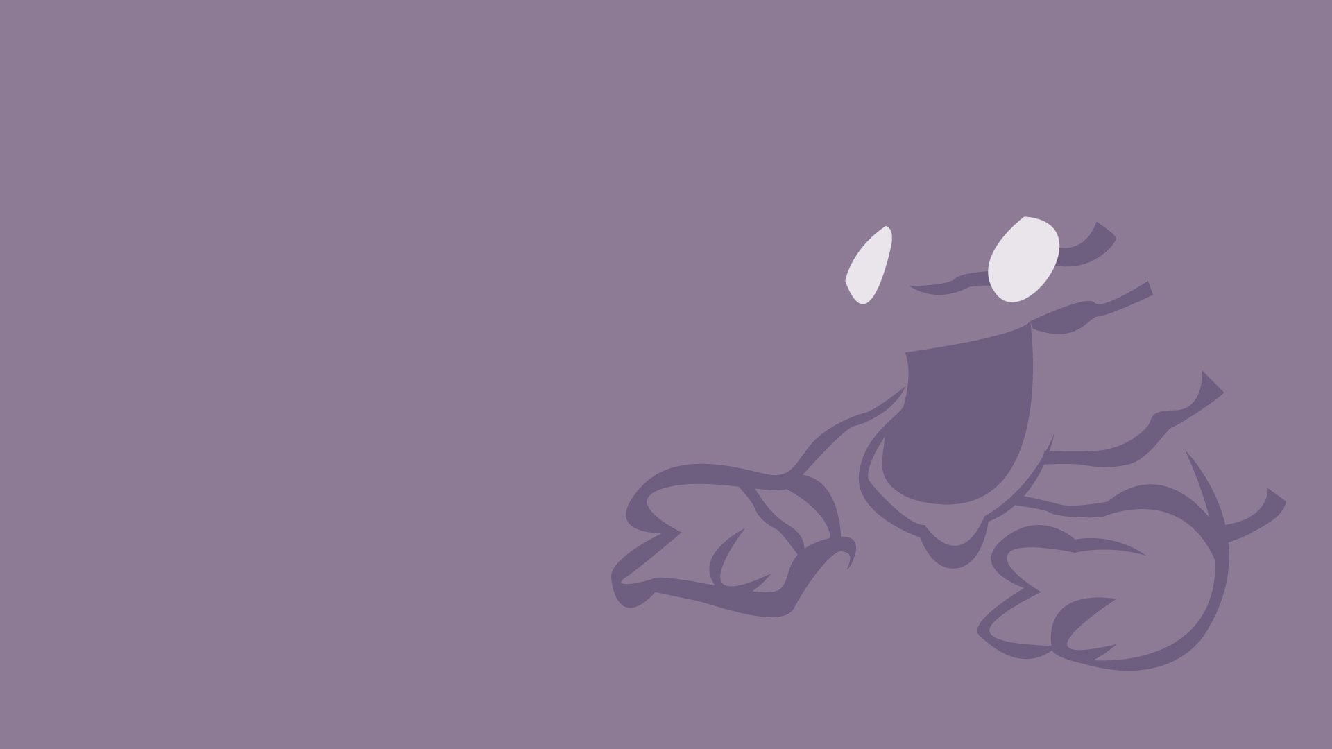 Minimalist, Pokémon, 1080P, Grimer (Pokémon), HD Wallpaper