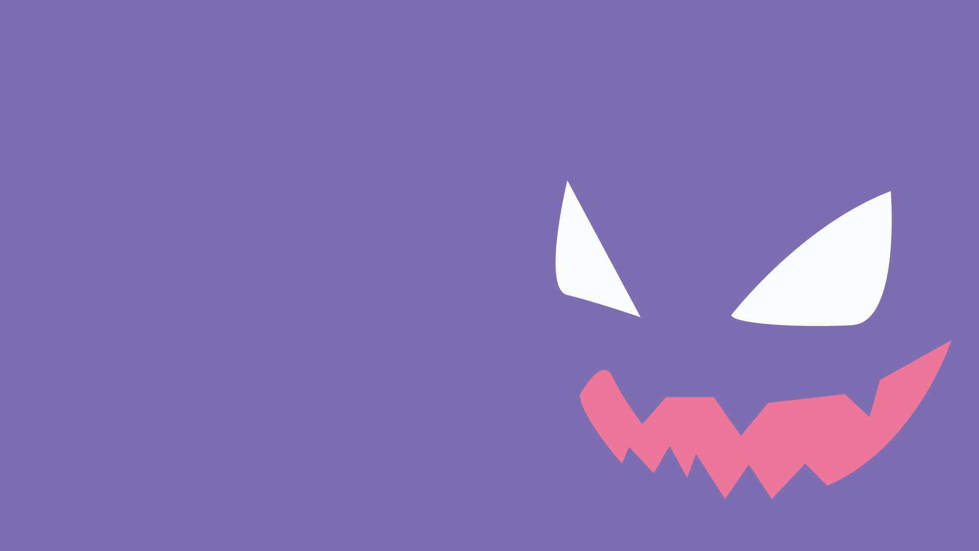 1080P, Haunter (Pokémon), Minimalist, Pokémon, HD Wallpaper