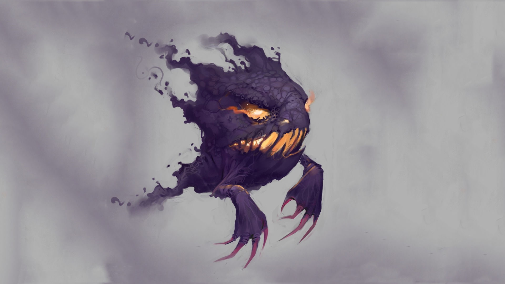 Pokémon, Haunter (Pokémon), 1080P, Ghost Pokémon, HD Wallpaper