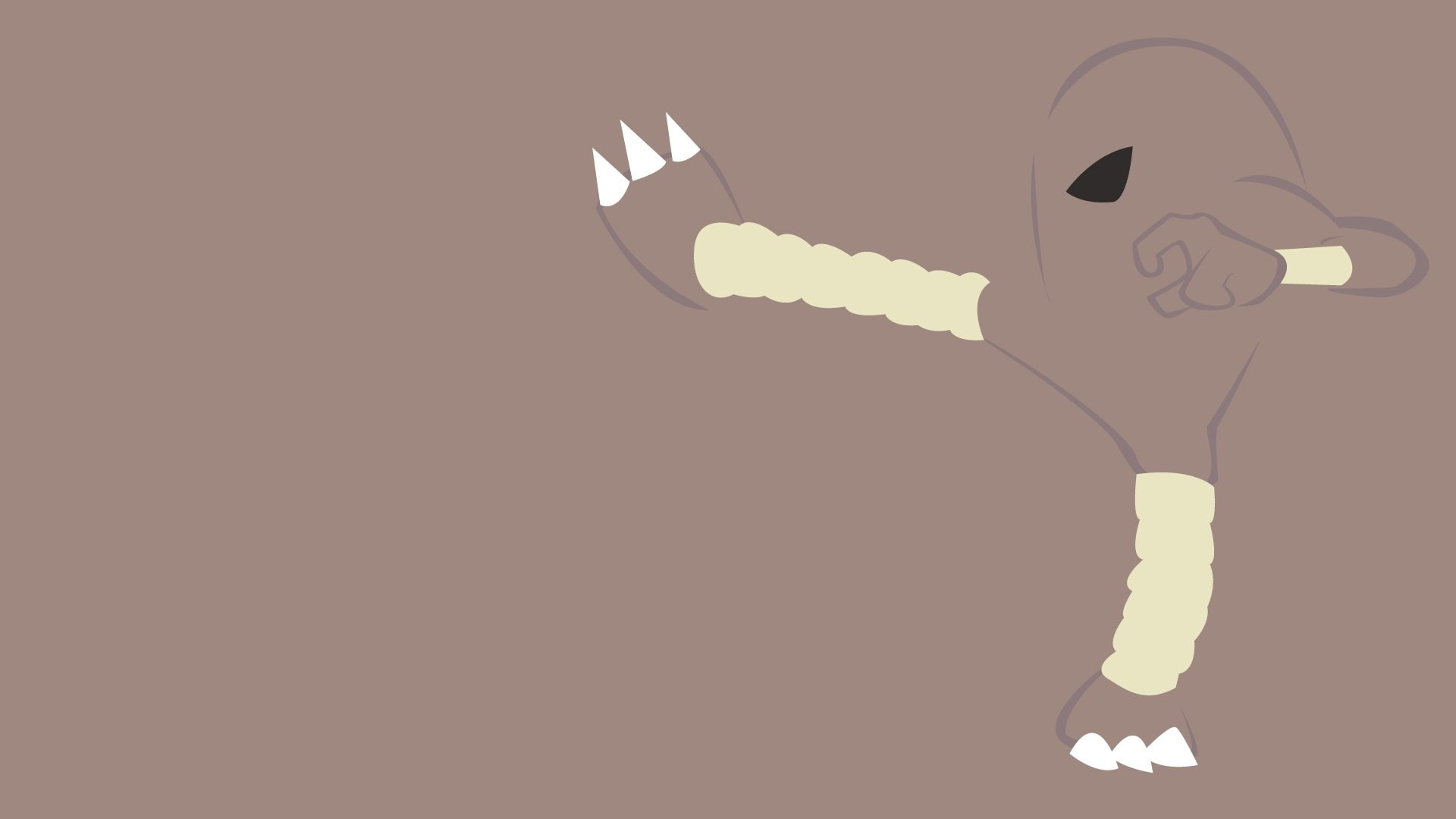 Minimalist, Hitmonlee (Pokémon), Pokémon, 1080P, HD Wallpaper