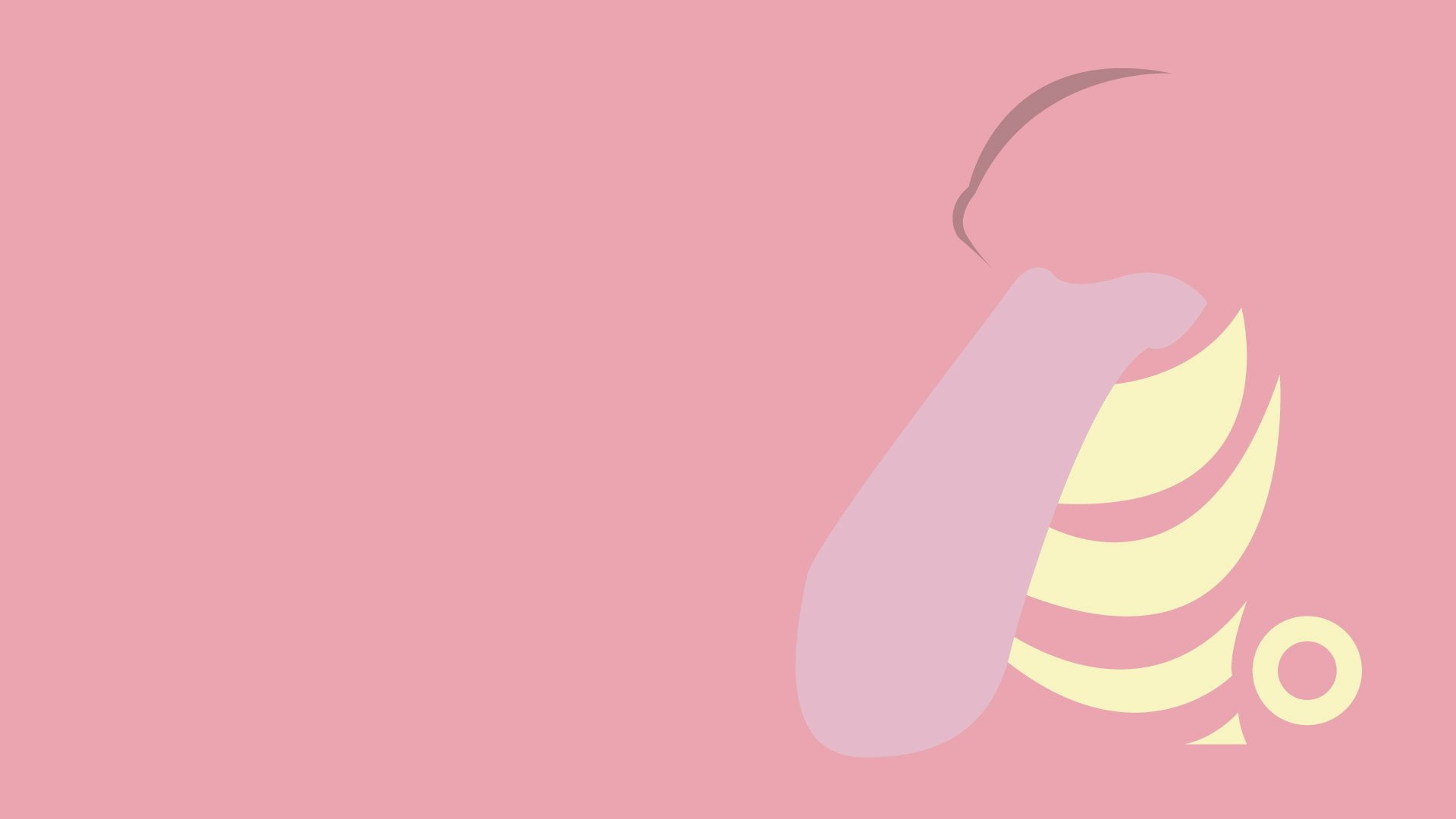indoors, illuminated, copy space, Lickitung (Pokémon), colored background, animal, single object, 1080P, close-up, Minimalist, pink color, purple, creativity, HD Wallpaper