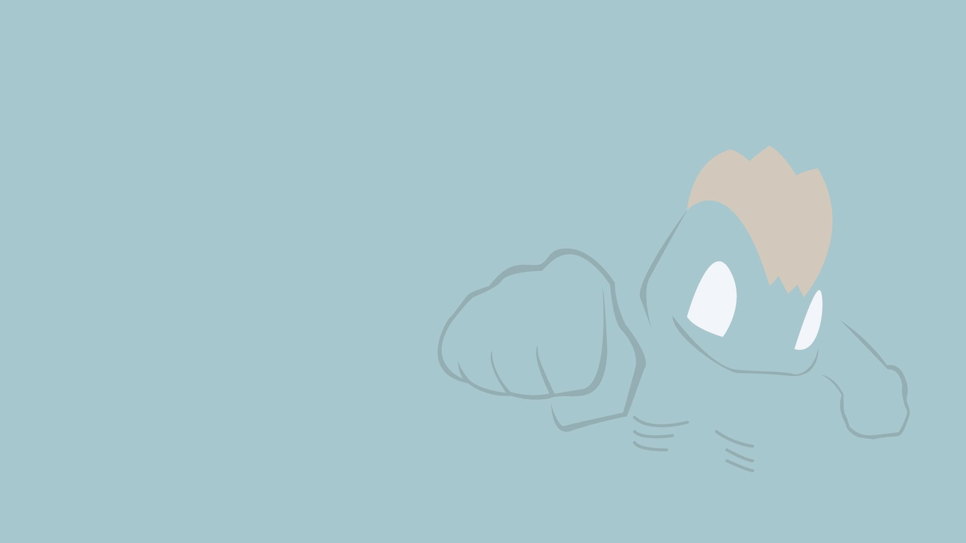 Pokémon, 1080P, Machop (Pokémon), Minimalist, HD Wallpaper