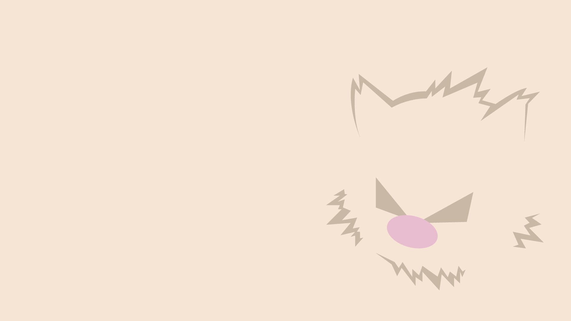 Minimalist, Pokémon, 1080P, Mankey (Pokémon), HD Wallpaper