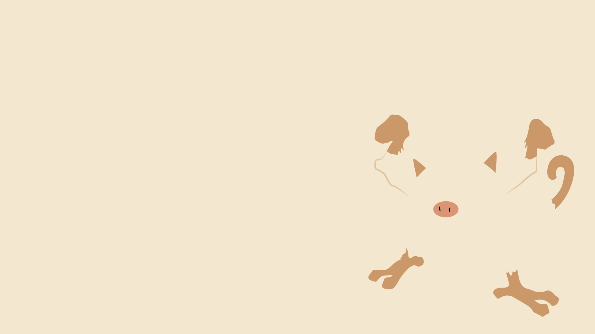 Mankey (Pokémon), Pokémon, 1080P, HD Wallpaper