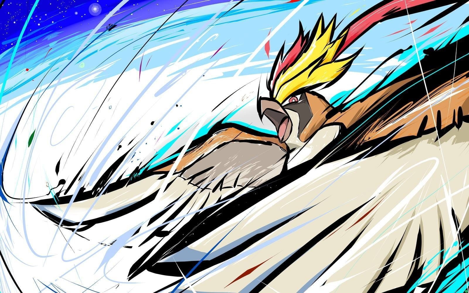 sky, abstract, architecture, human representation, Pidgeot (Pokémon), representation, art and craft, no people, multi colored, 720P, creativity, close-up, HD Wallpaper