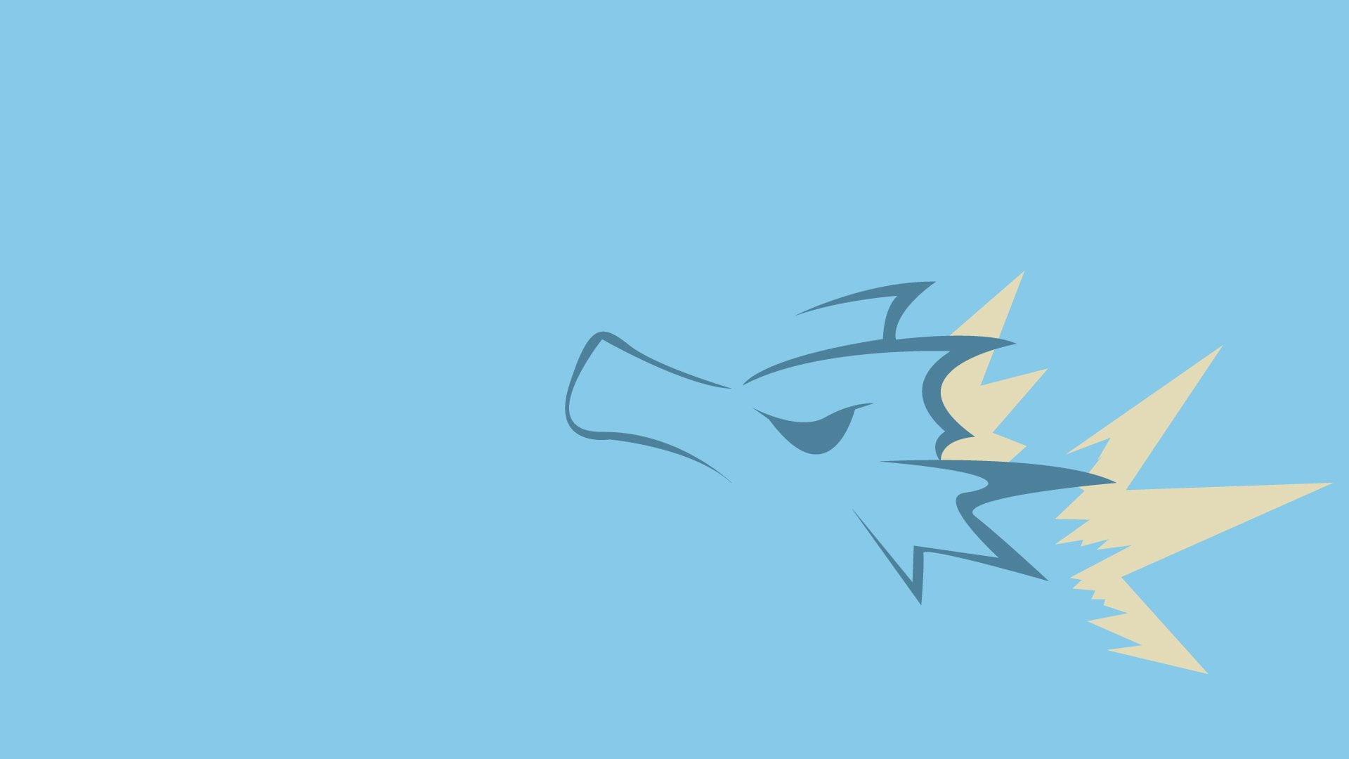 Pokémon, 1080P, Minimalist, Seadra (Pokémon), HD Wallpaper