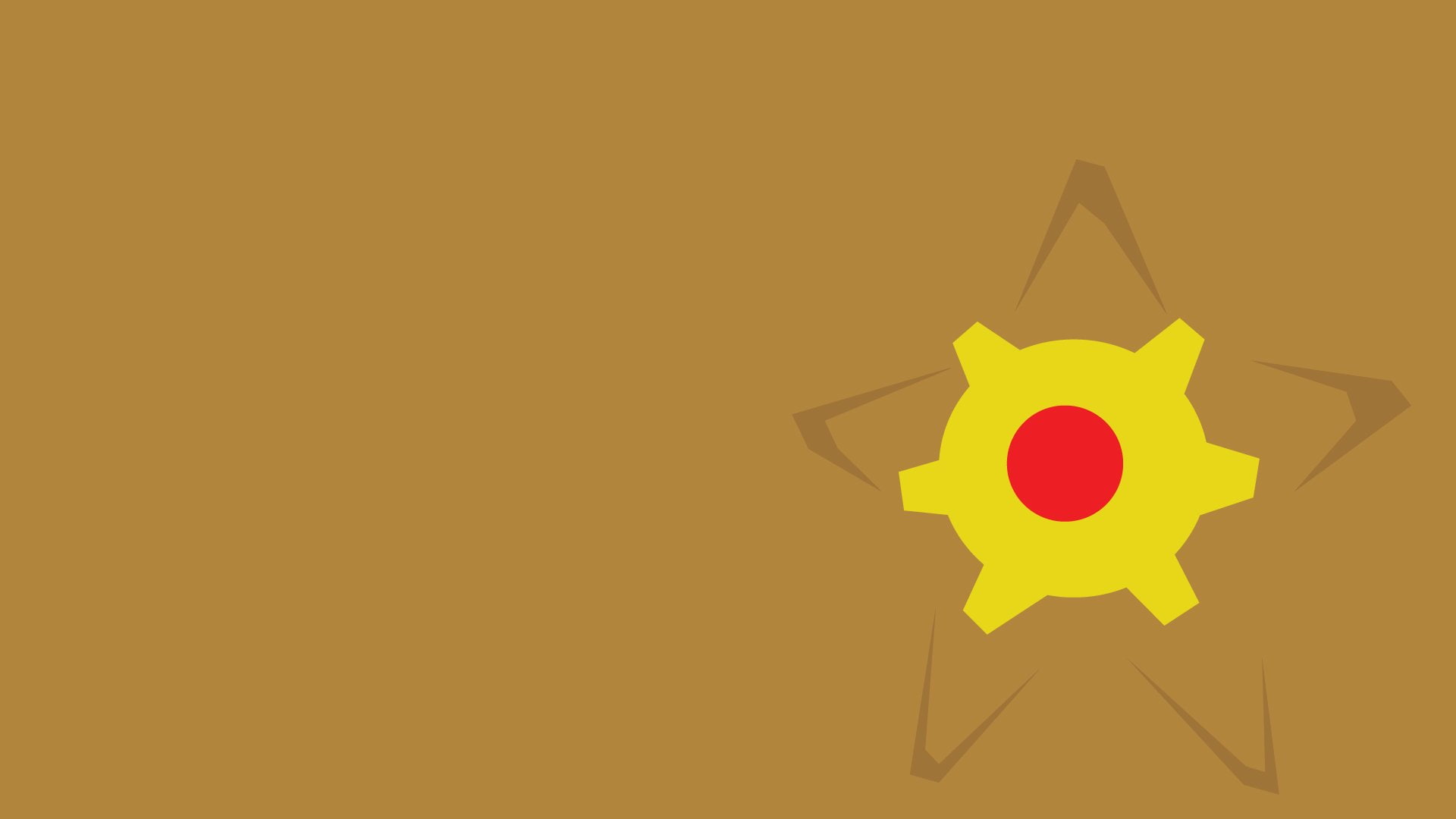 digital composite, representation, copy space, single object, computer icon, shape, sign, symbol, multi colored, yellow, creativity, Staryu (Pokemon), Minimalist, HD Wallpaper
