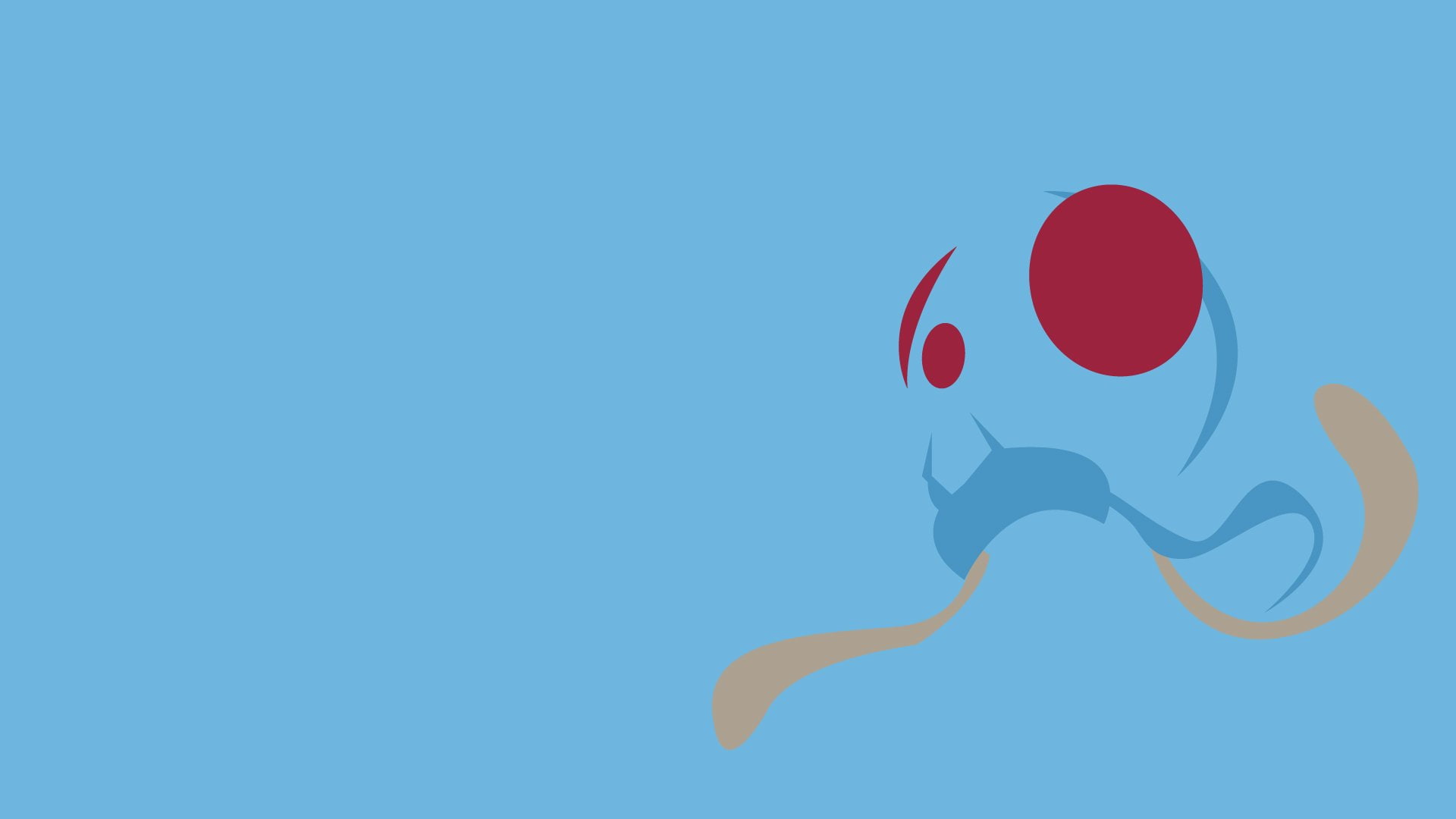 1080P, Pokémon, Minimalist, Tentacool (Pokémon), HD Wallpaper