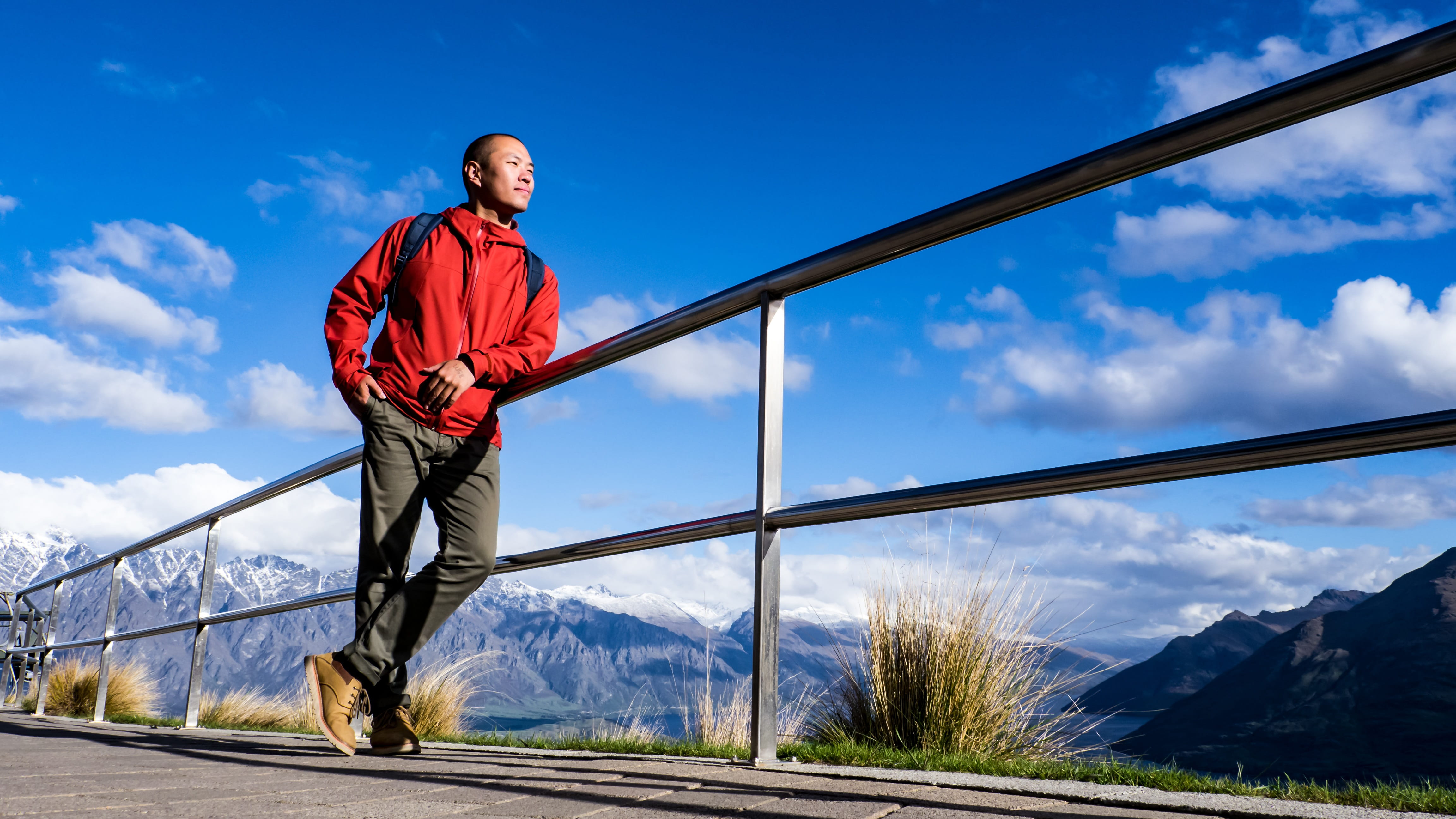 full length, newzealand, 4K, cloud - sky, adult, day, adults only, outdoors, motion, connection, sport, teenager, Queenstown, architecture, one Person, HD Wallpaper
