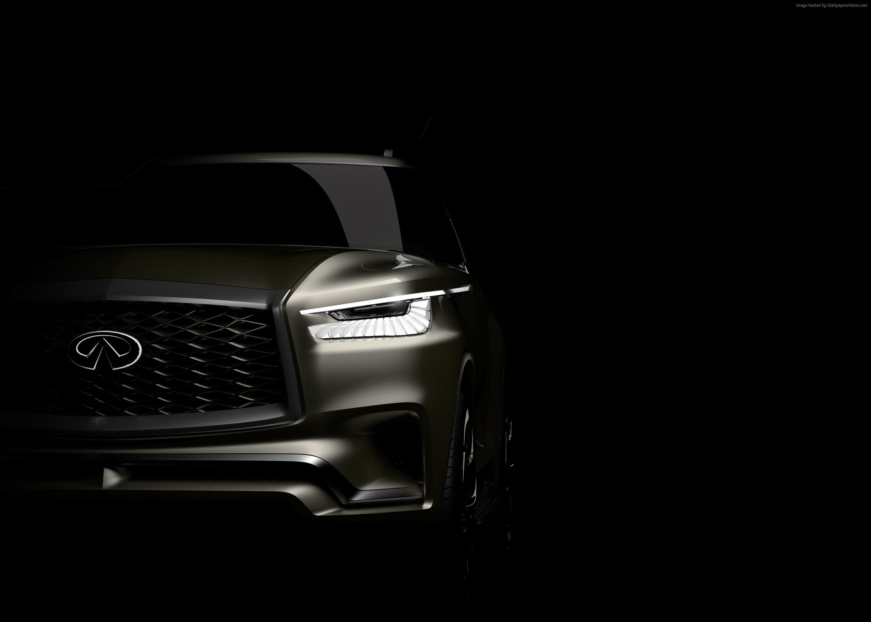Infiniti QX80 Monograph, 2017 New York Auto Show, crossover, concept, 2K, HD Wallpaper