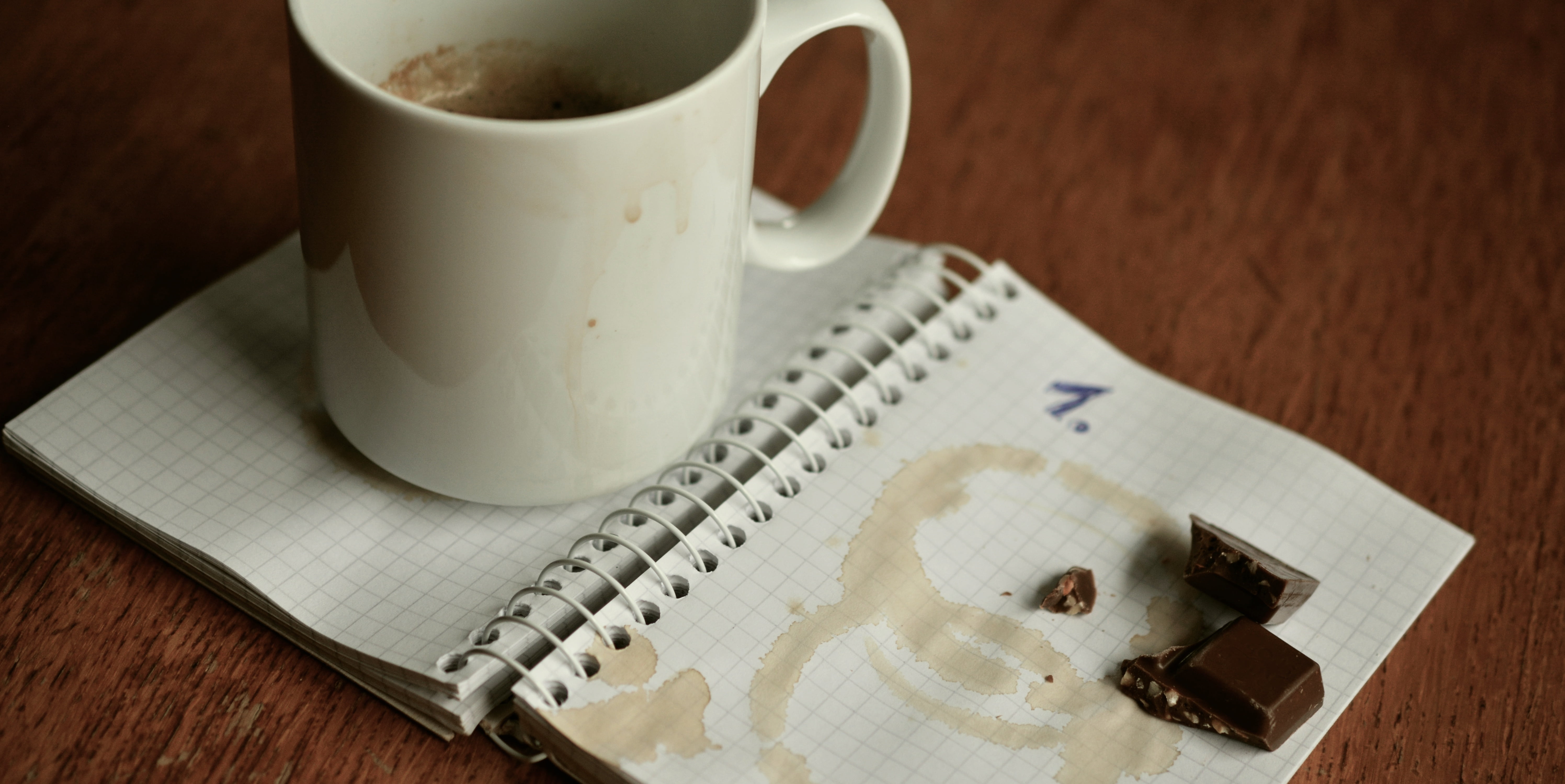 make a note of, food and drink, coffee - drink, tea - hot drink, drink, indoors, tea cup, cup, note pad, ceramic, mug, close-up, plan, brown, page, refreshment, HD Wallpaper