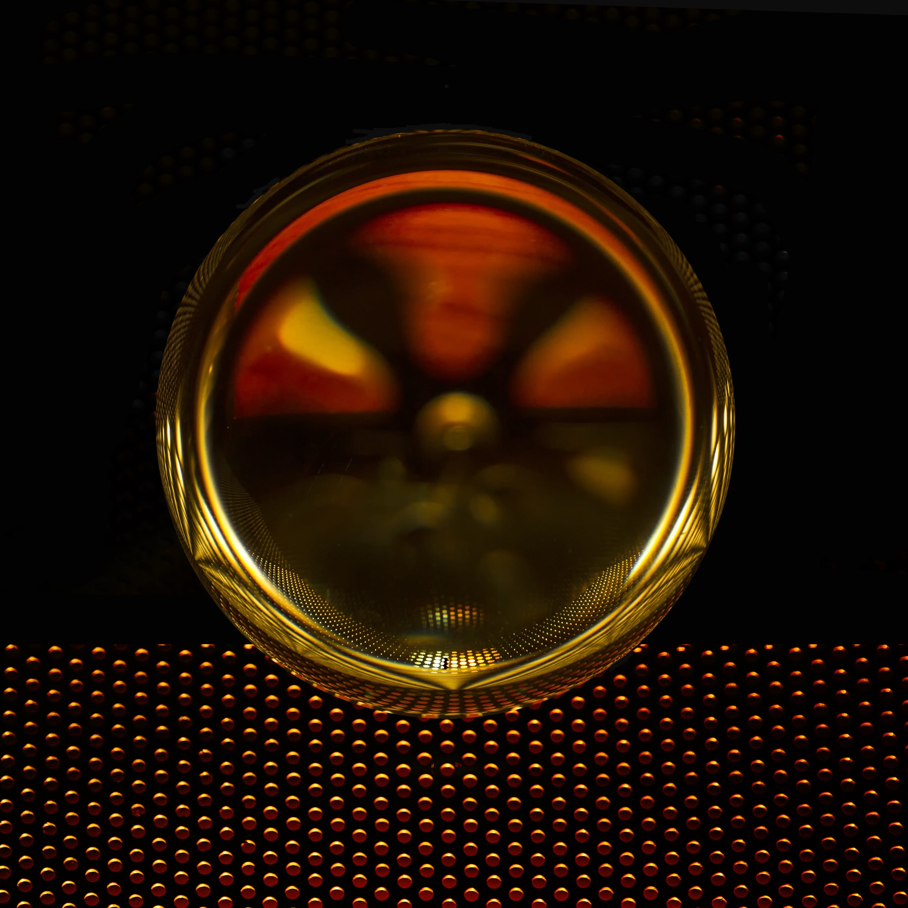 pattern, about, indoors, gold colored, focus on foreground, still life, photo sphere, textured, glass - material, shiny, metal, shape, single object, ball, Phone HD Wallpaper