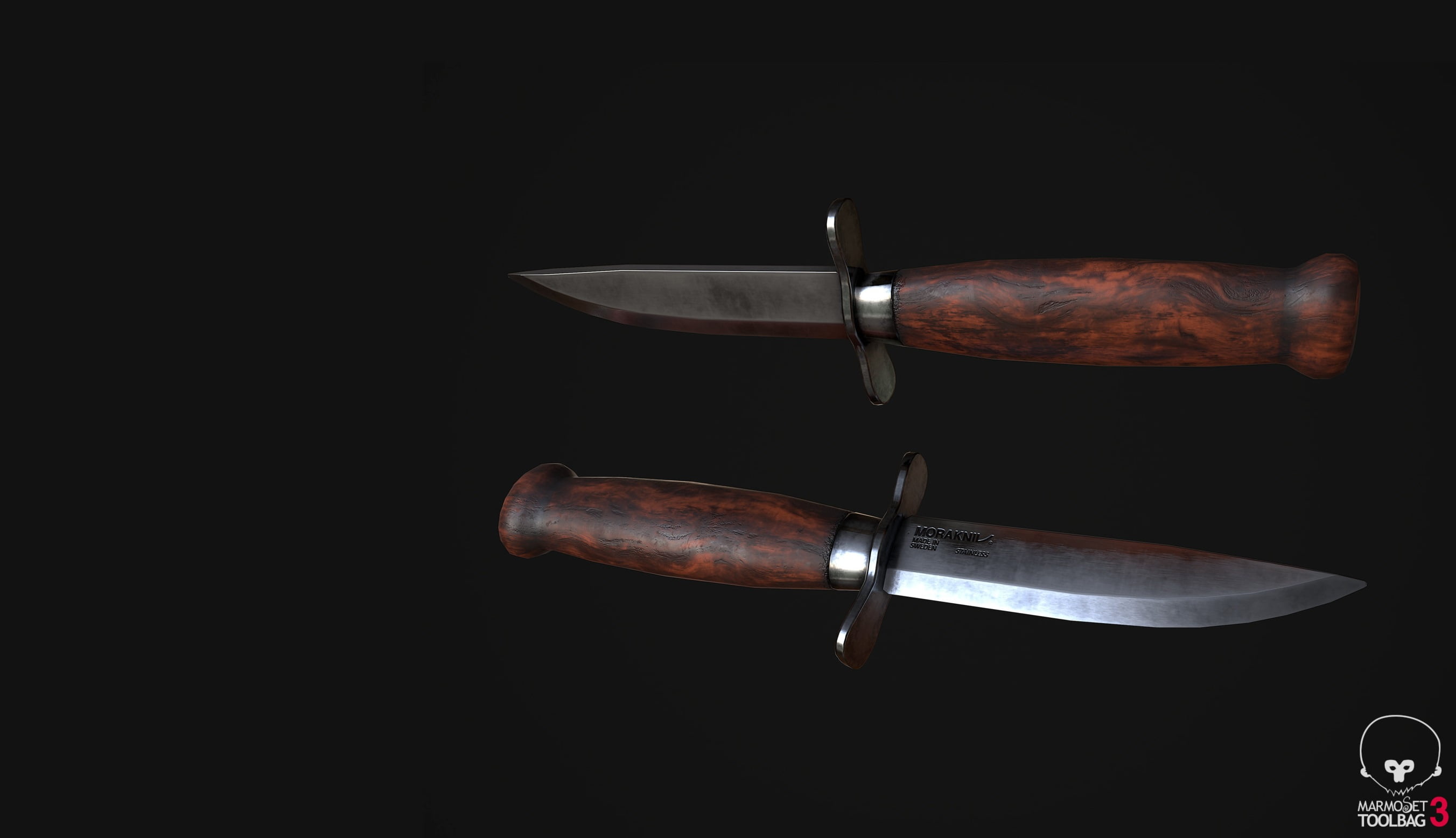 Scout Knife, art, weapons, 2K, knife, linus bushel, HD Wallpaper