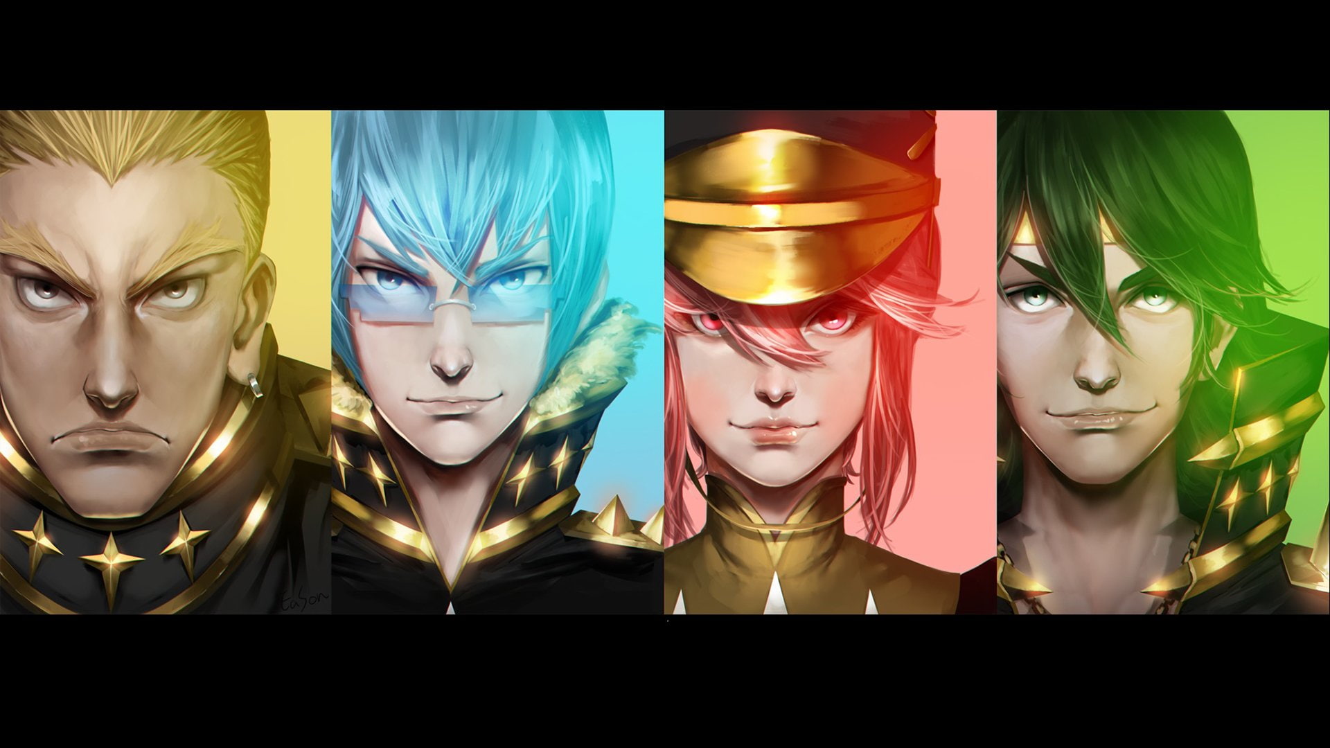 Uzu Sanageyama, Ira Gamagoori, Nonon Jakuzure, 1080P, Houka Inumuta, Anime, Kill La Kill, HD Wallpaper