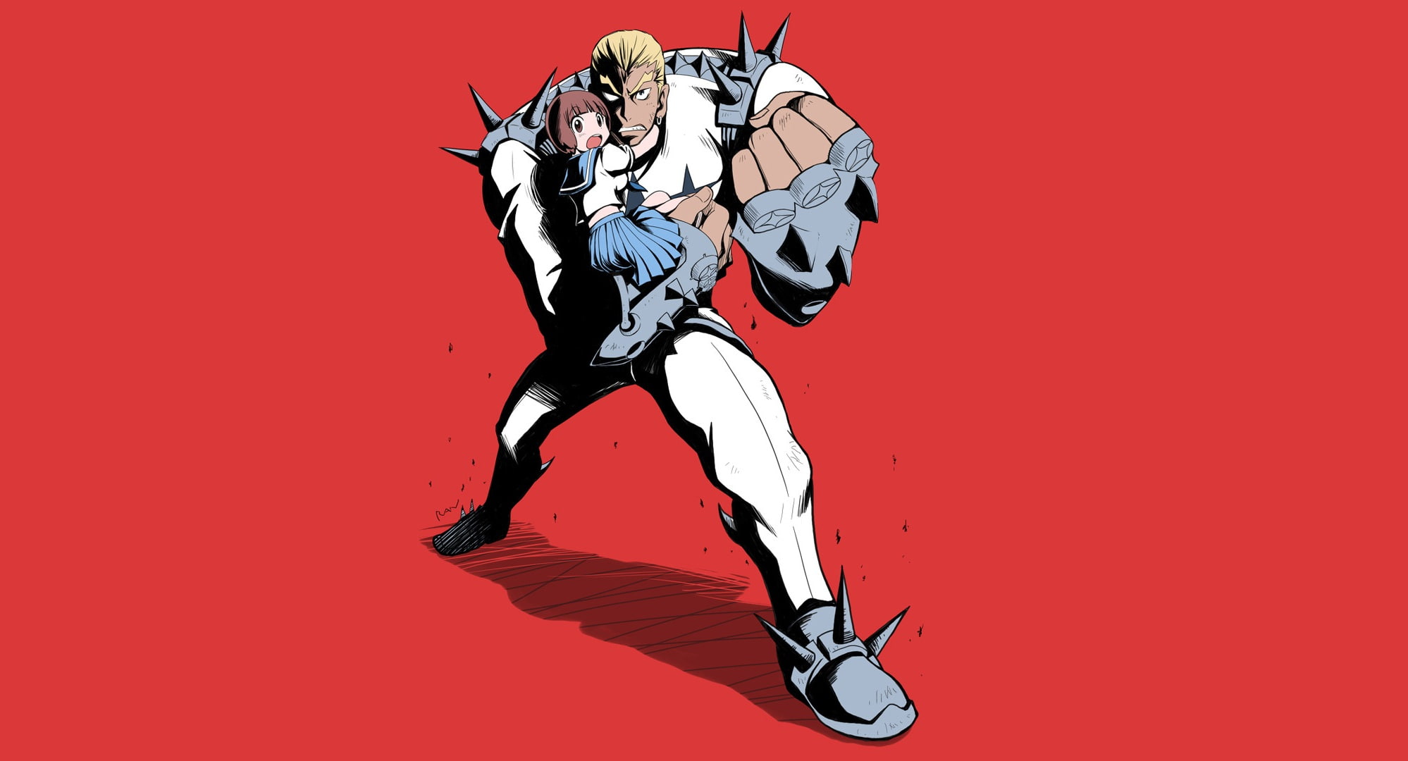 Mako Mankanshoku, Anime, Kill La Kill, Ira Gamagoori, 1080P, HD Wallpaper