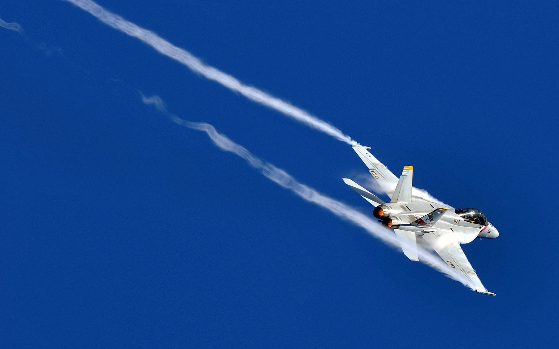 fighter, no people, blue, copy space, plane, flight, aerospace industry, day, low angle view, mid-air, airshow, nature, sky, on the move, mode of transportation, HD Wallpaper