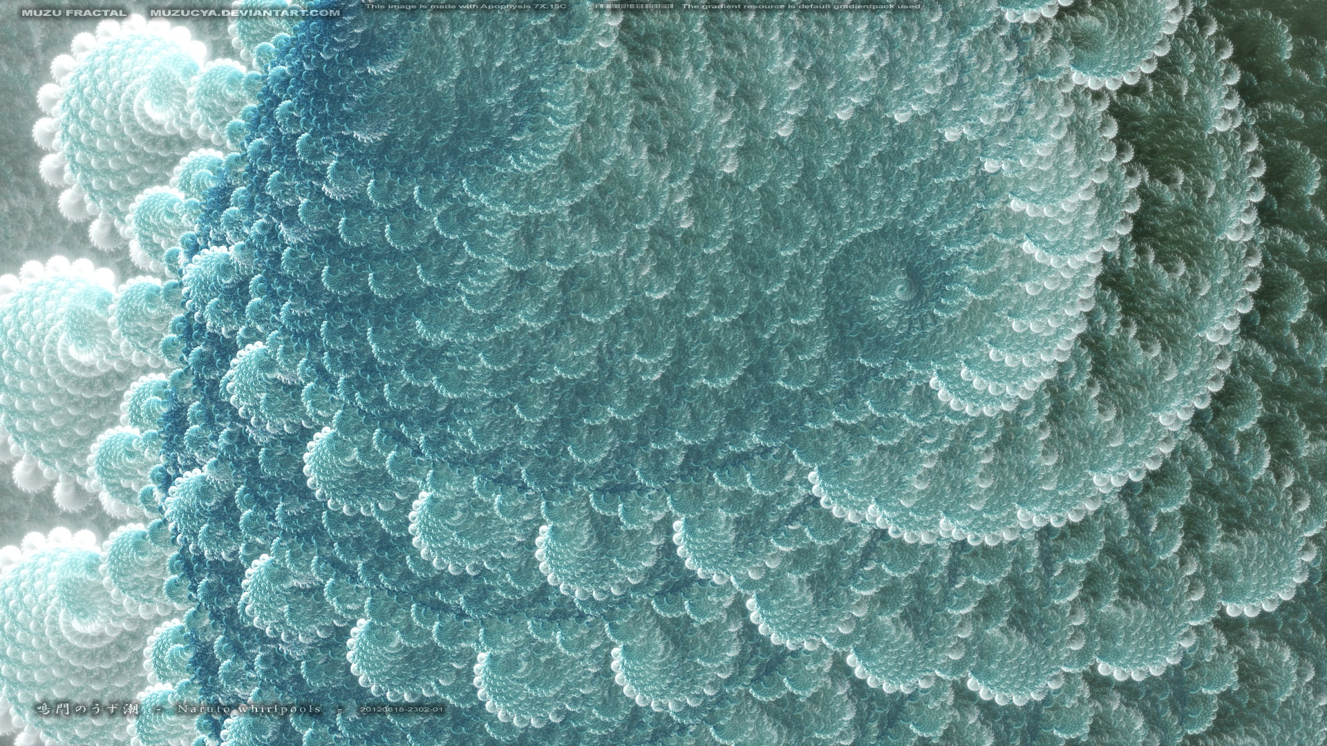 backgrounds, abstract, indoors, magnification, no people, textile, blue, pattern, fractals, turquoise colored, natural pattern, vortices, water, textured, HD Wallpaper