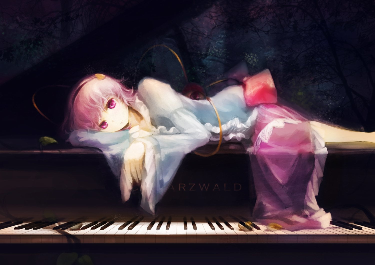 arts culture and entertainment, tree, character, musical equipment, art, representation, playing, musical instrument, piano, 720P, digital, indoors, creativity, HD Wallpaper