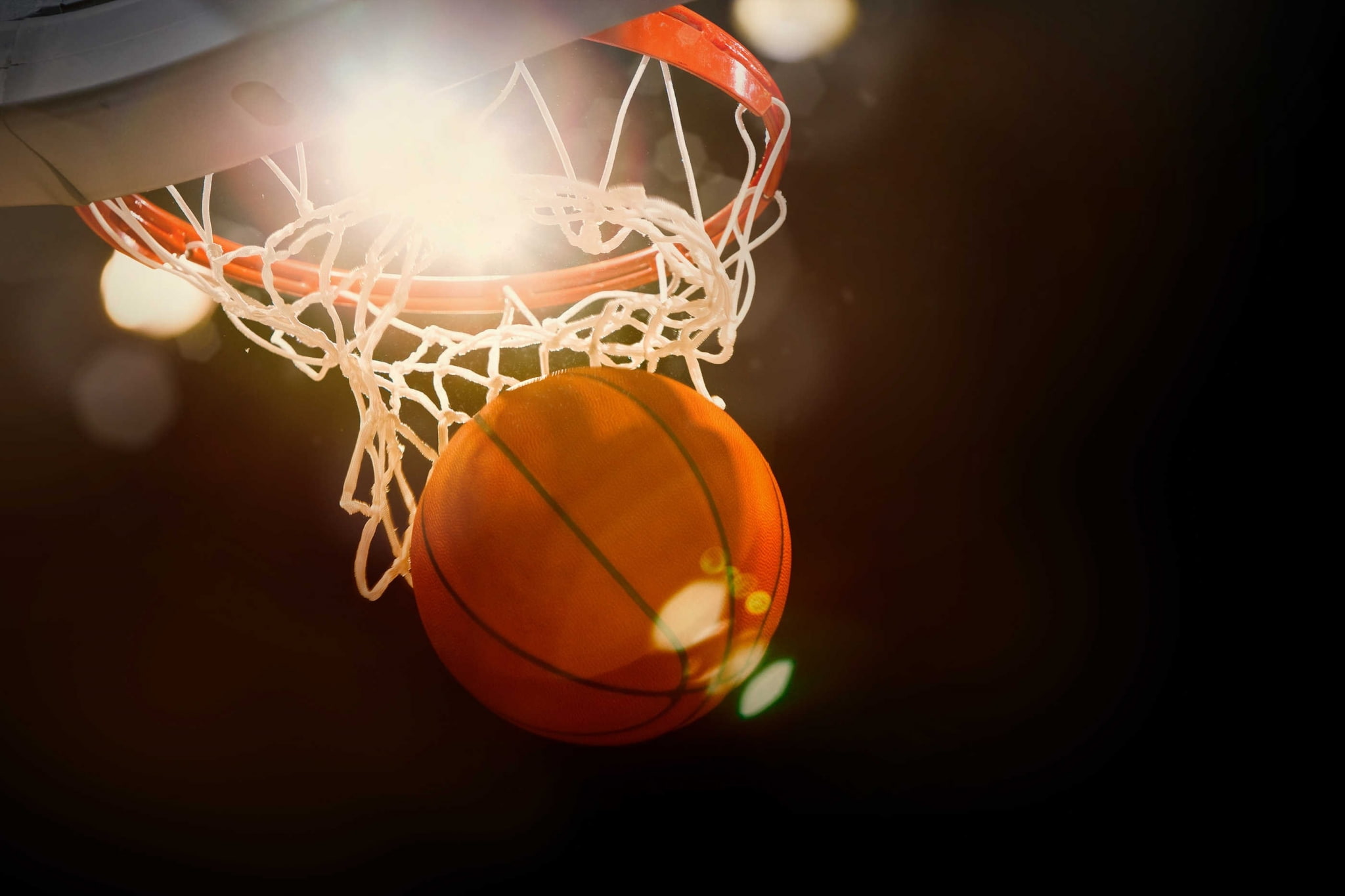 athlete, blurred motion, 1080P, healthy lifestyle, lens flare, basketball - sport, indoors, basketball pictures to download, basketball - ball, ball, sport, HD Wallpaper