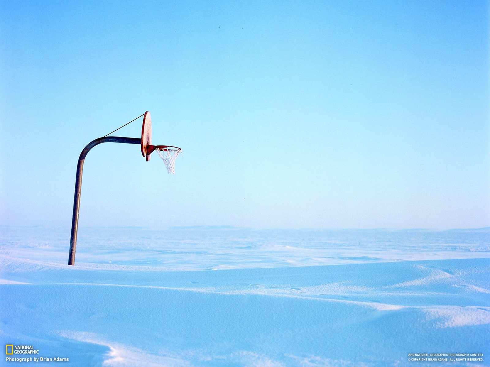 basketball, hoop, nature, hd, basket, 720P, snow, HD Wallpaper