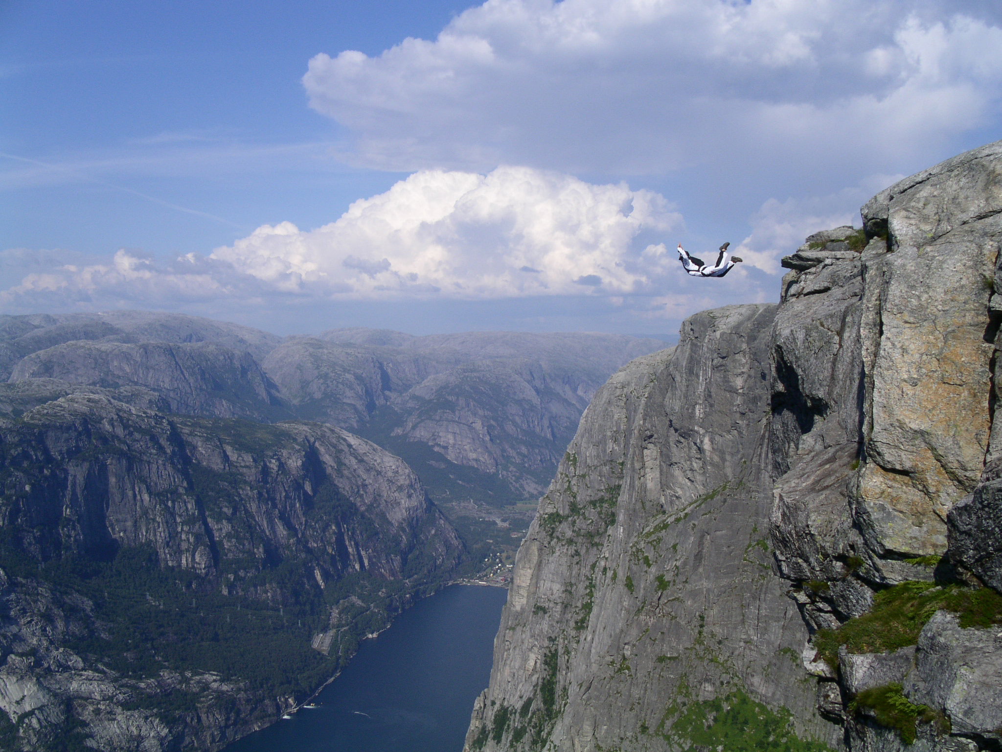 rocks, jumping, 1080P, jump, aviation, base, mountains, HD Wallpaper