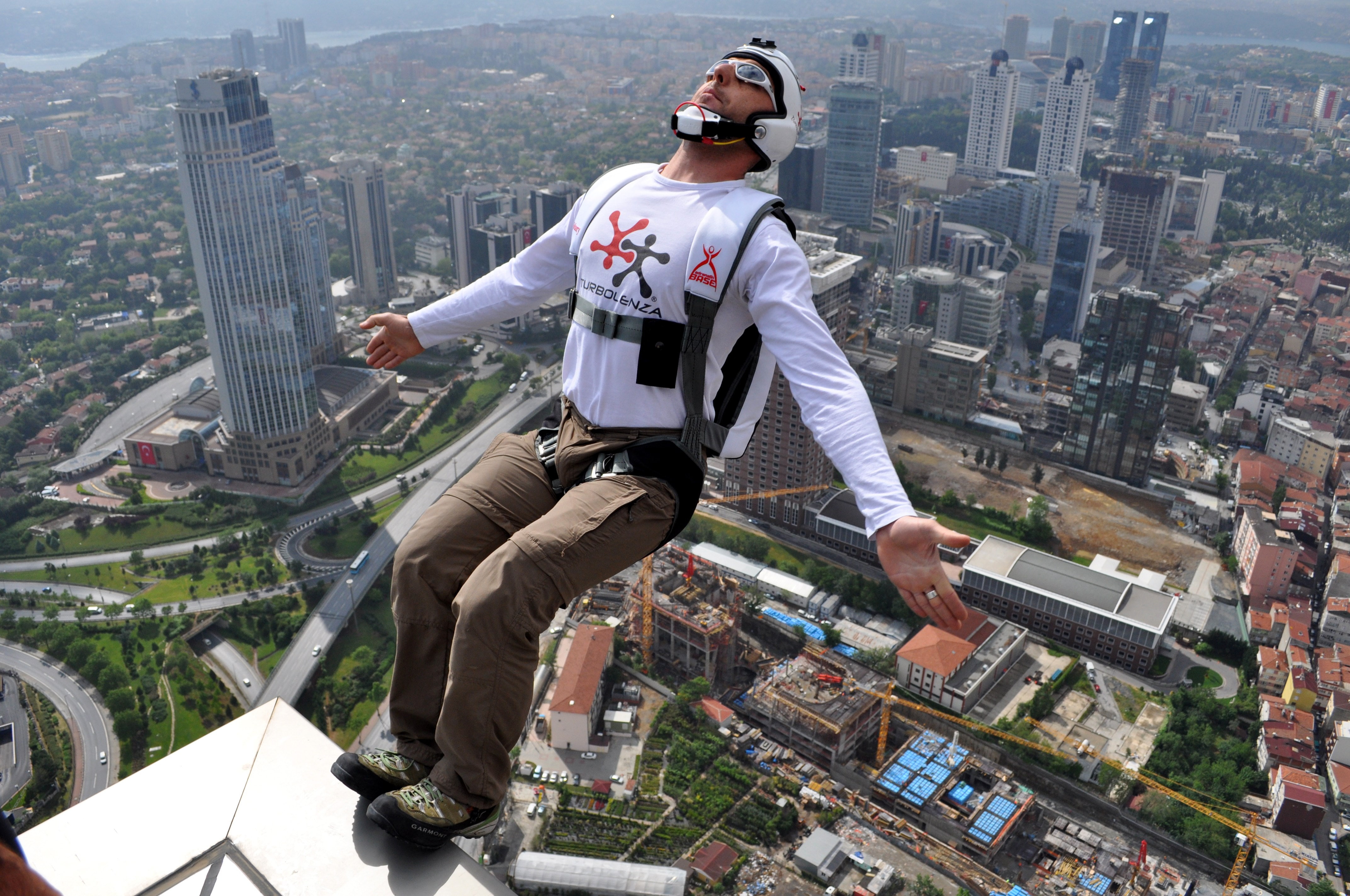 base jumping, 4K, HD Wallpaper