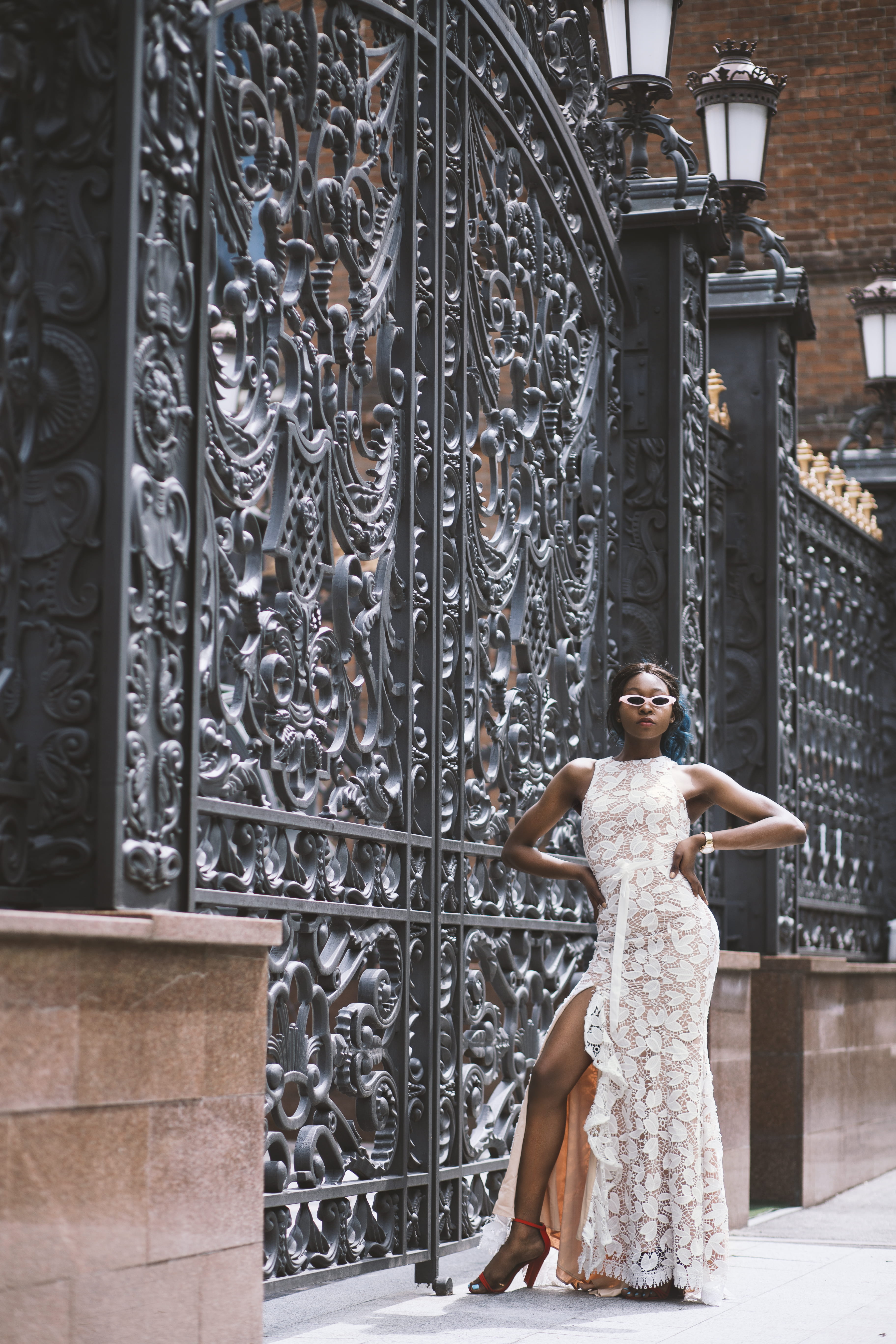 standing, style, gate, beautiful woman, indoors, day, pretty, rear view, beautiful, woman, beauty, fashion, beside, hairstyle, model, kharkiv, ukraine, Phone HD Wallpaper