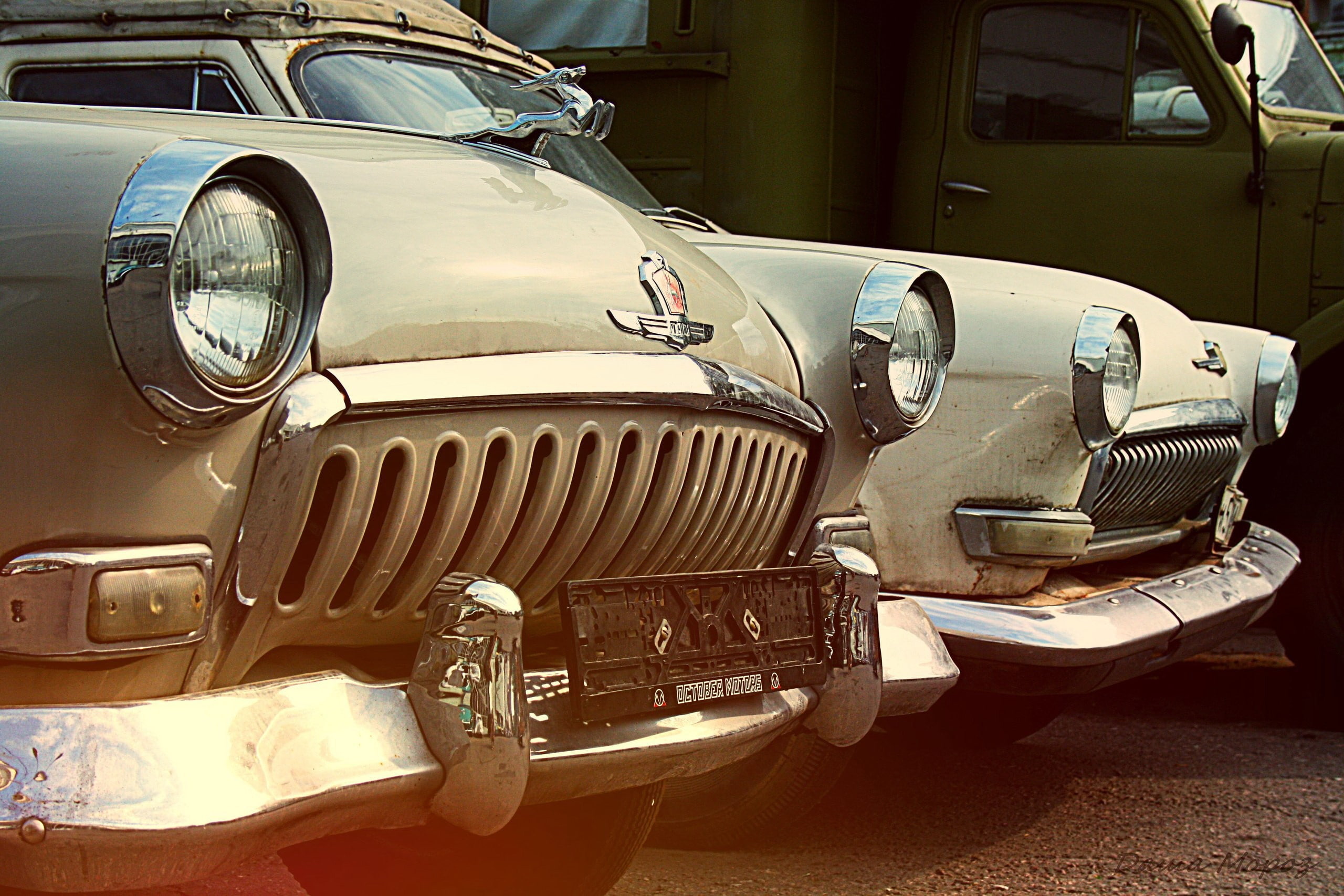 USSR, GAZ 21, car, 2K, HD Wallpaper