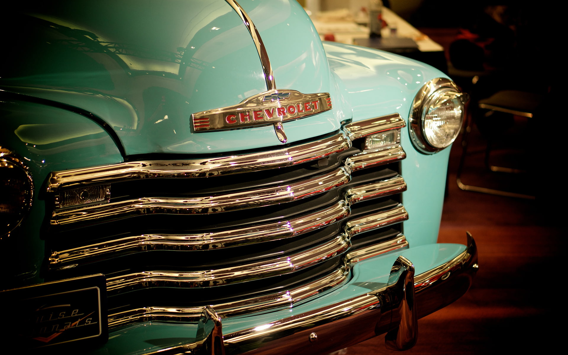 vintage, hd, teal, 1080P, car, chevrolet, cars, rod, hot, classic, HD Wallpaper