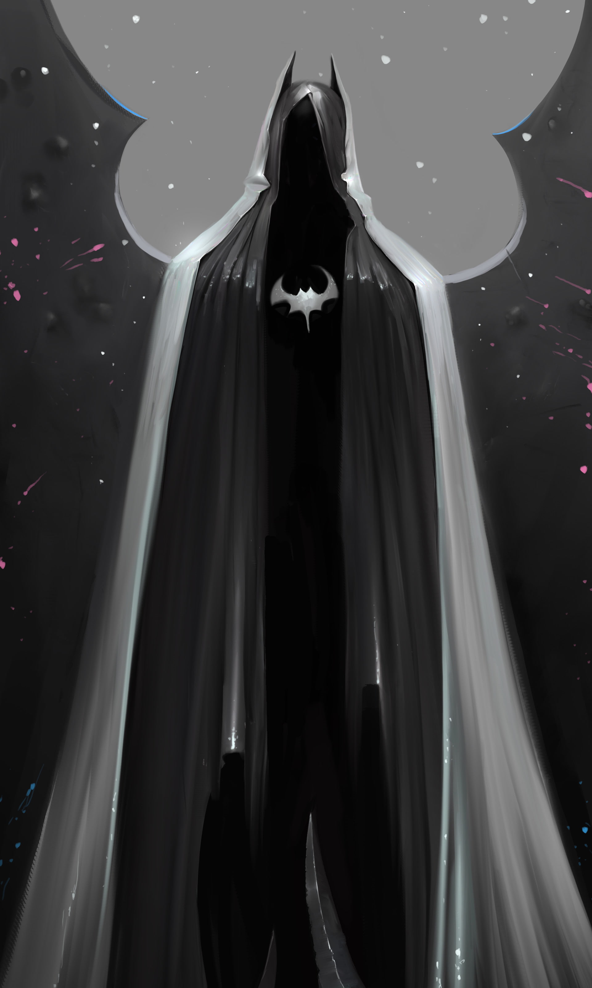 Batman, Hood, 2K, Dark, Vladimir Matiukhin, Phone HD Wallpaper