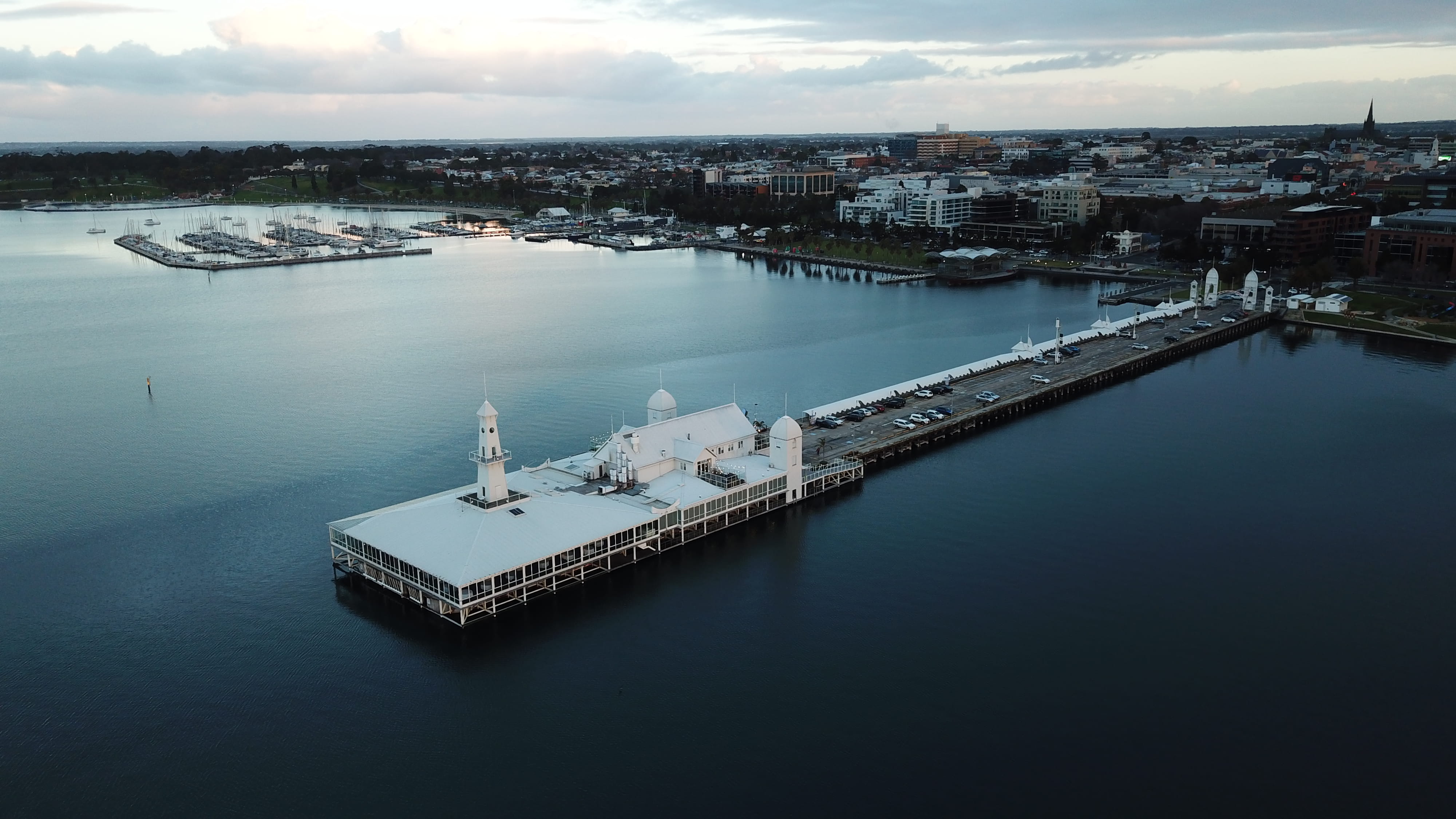 australia, water, outdoors, cloud - sky, city, no people, cruise ship, nature, geelong, building exterior, flight, cunningham pier, sky, yacht, nautical vessel, HD Wallpaper