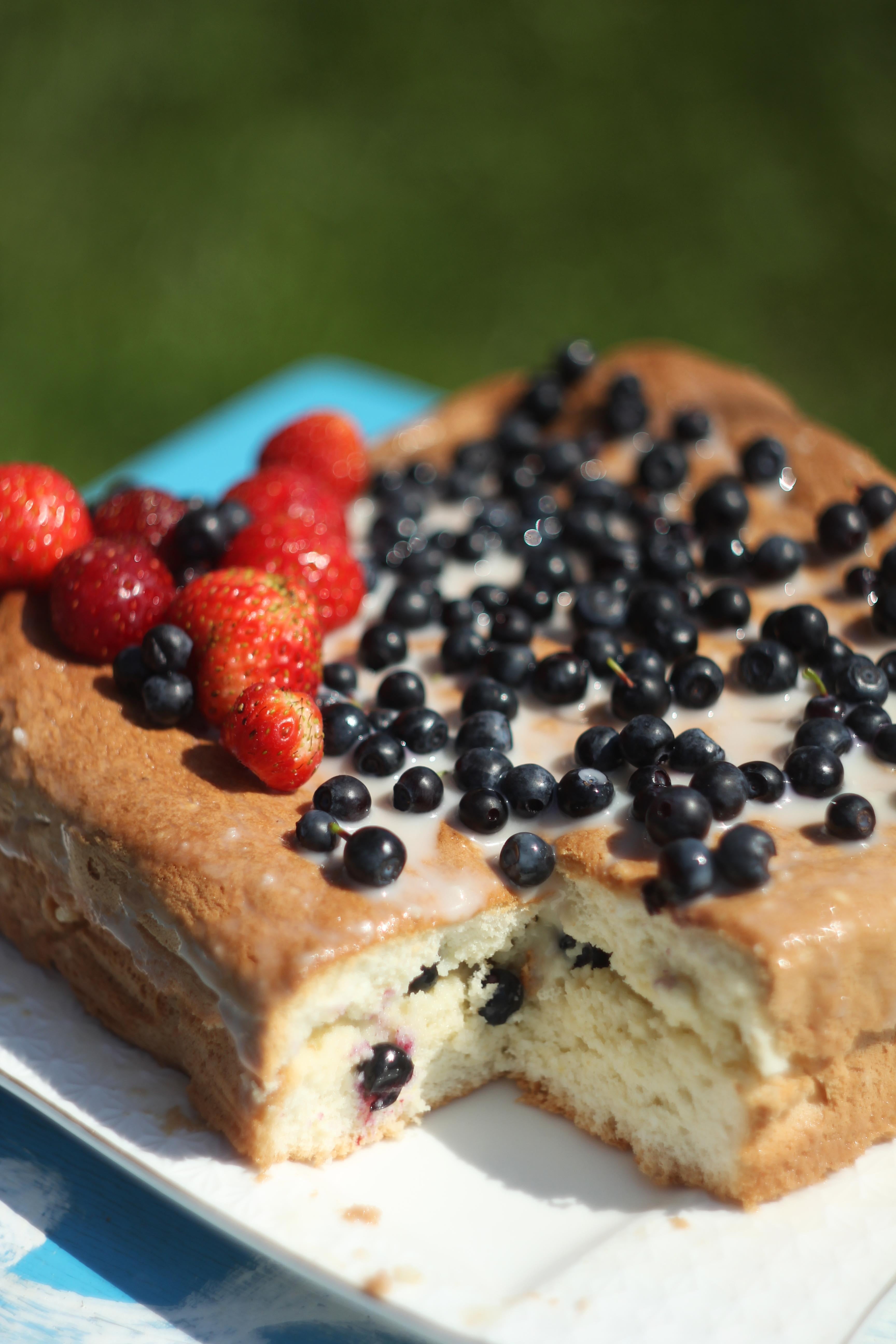 dessert, cake, plate, still life, ready-to-eat, blueberry, sponge cake, food and drink, focus on foreground, healthy eating, baked, breakfast, fruit, sweet food, Phone HD Wallpaper