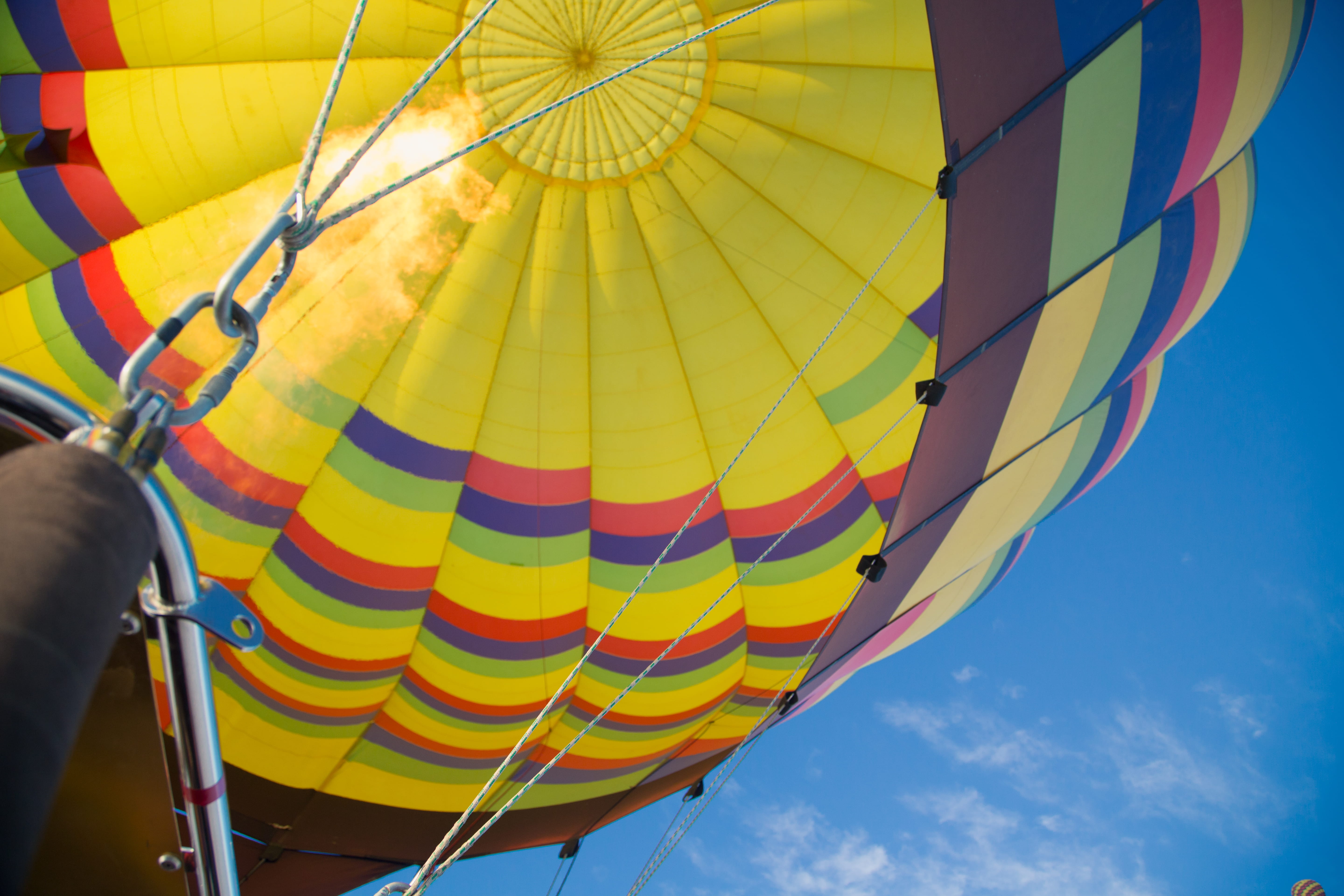 leisure activity, 5K, outdoors, low angle view, napa valley, wind, fire, transportation, pattern, clouds, travel, multi colored, napa, pov, sky, heat - temperature, HD Wallpaper