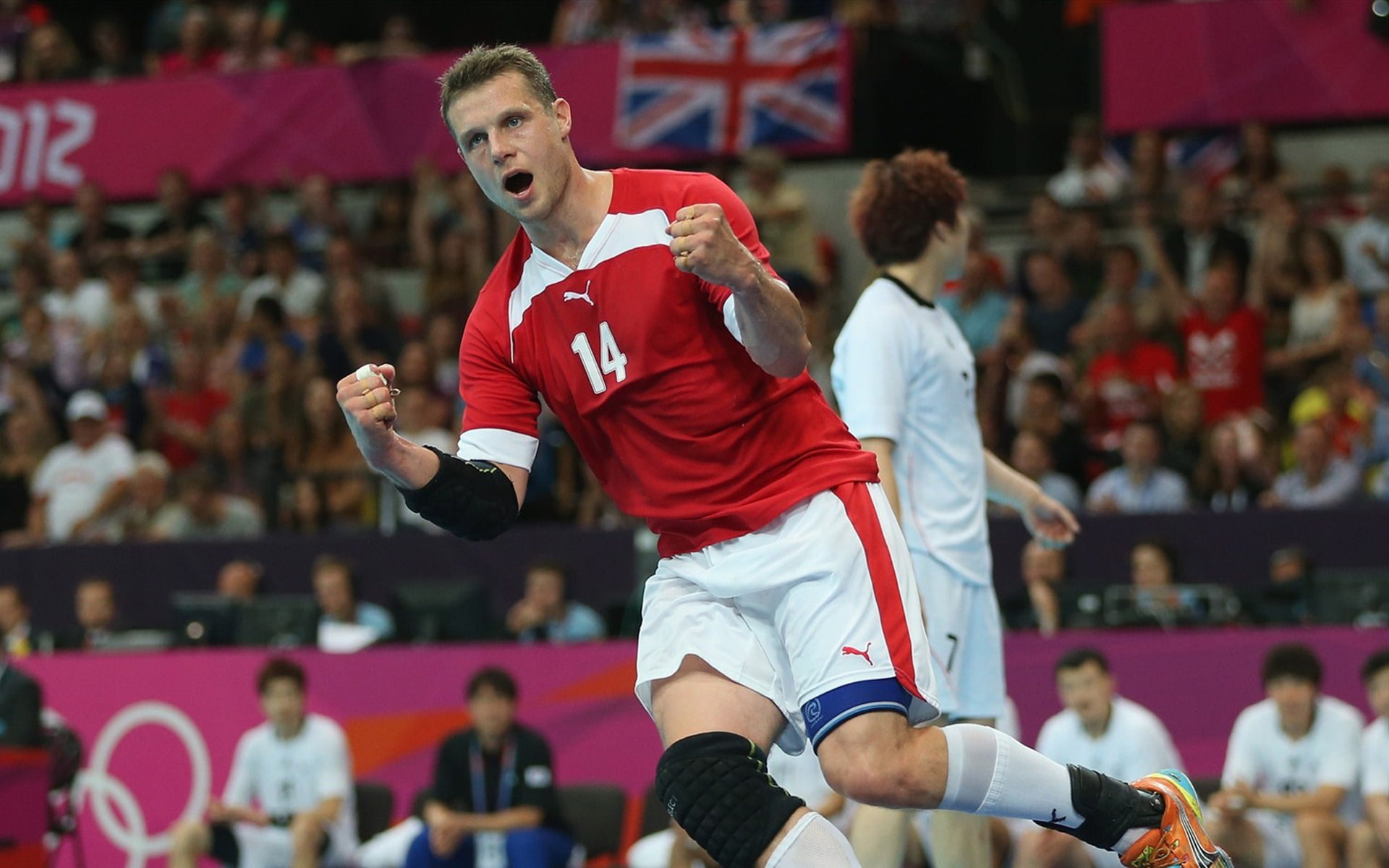 athlete, handball, michael, knudsen, london, 2012, 1080P, HD Wallpaper