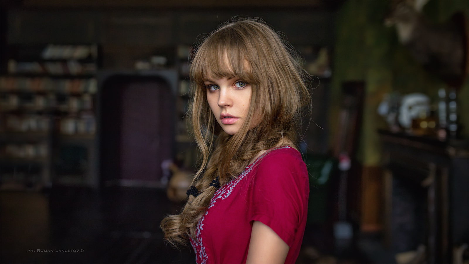 blonde, portrait, women, model, Anastasia Scheglova, 720P, depth of field, HD Wallpaper