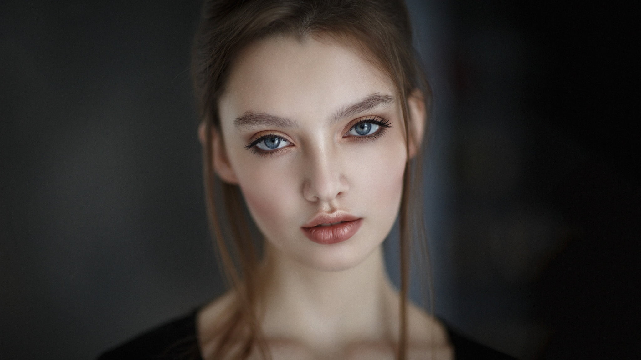 1080P, Girl, look, Alexey Kazantsev, HD Wallpaper