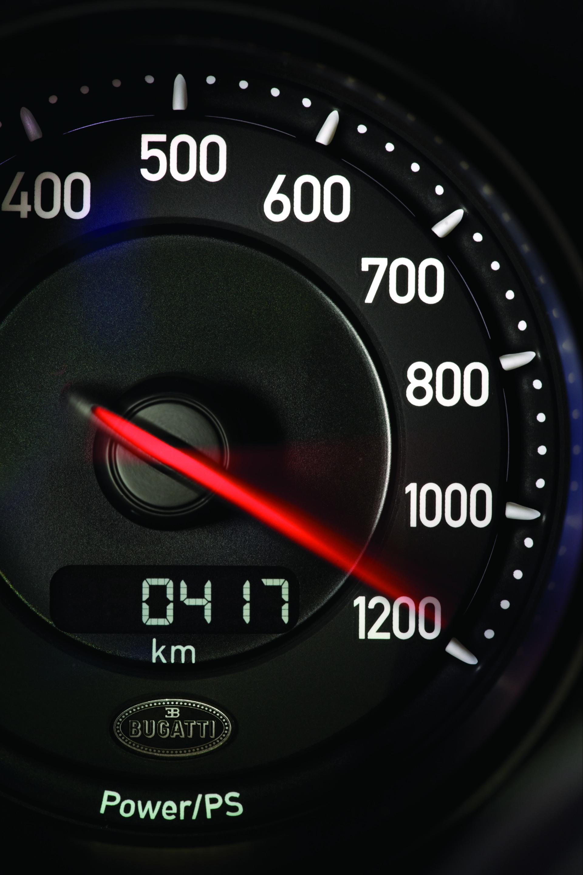 control panel, veyron, number, 2K, bugatti, super, western script, text, speed, motor vehicle, control, fuel and power generation, technology, meter - instrument of measurement, Phone HD Wallpaper