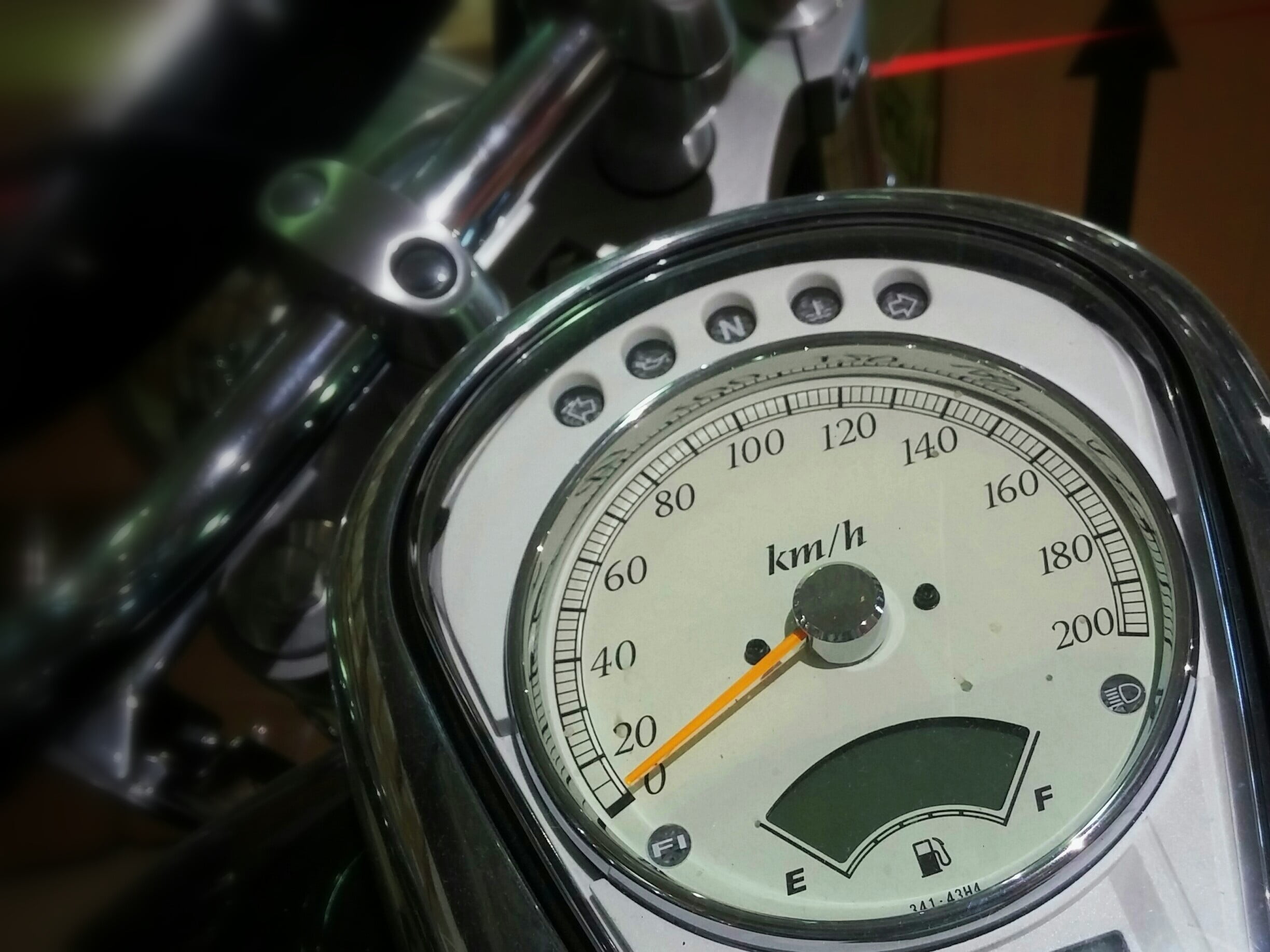 machinery, text, gauge, motorcycle, close-up, meter - instrument of measurement, 1080P, number, accuracy, land vehicle, day, metal, bike, indoors, focus on foreground, HD Wallpaper