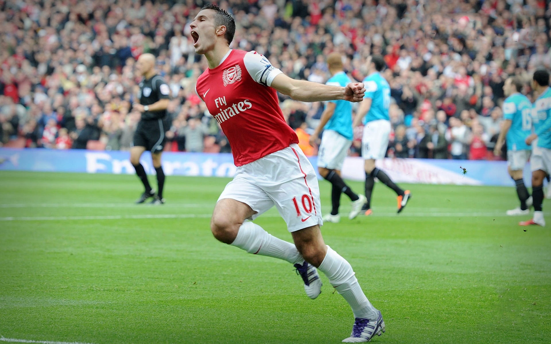 soccer, robin, star, england, 1080P, van, celebrating, arsenal, persie, HD Wallpaper
