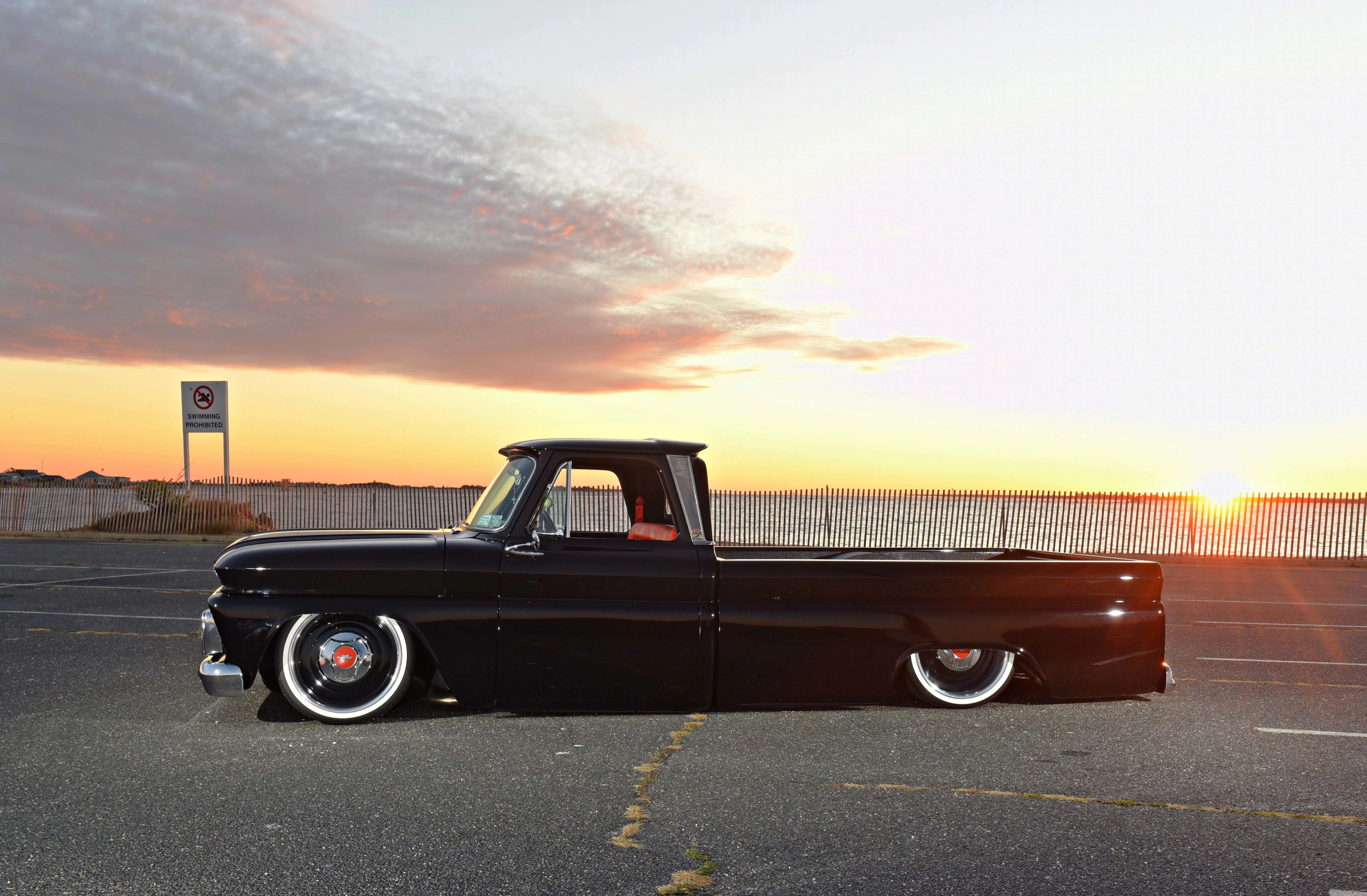 hotrod, chevrolet, rod, automobile, 4K, pickup, car, custom, hot, vehicle, auto, c10, streetrod, truck, HD Wallpaper